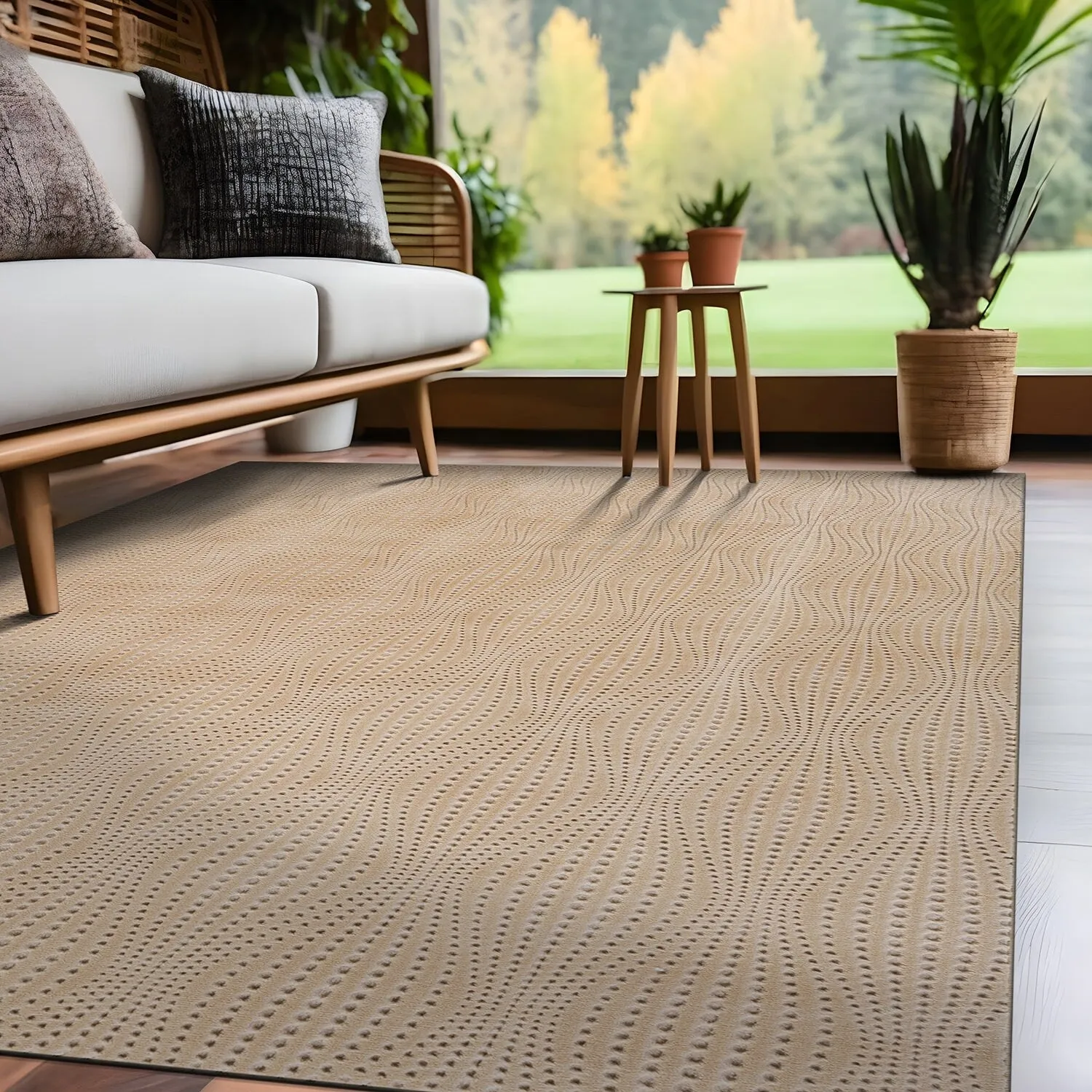Beverly Rug Serenity Solid Modern Non Slip Soft Indoor Area Rug
