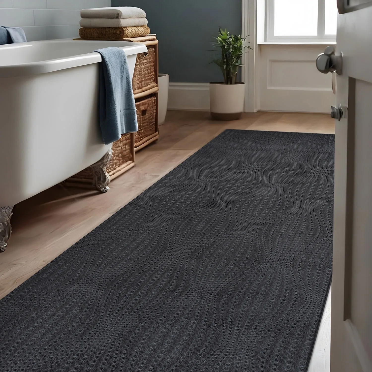 Beverly Rug Serenity Solid Modern Non Slip Soft Indoor Area Rug