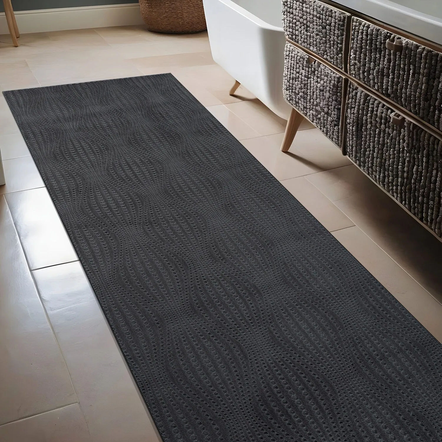 Beverly Rug Serenity Solid Modern Non Slip Soft Indoor Area Rug