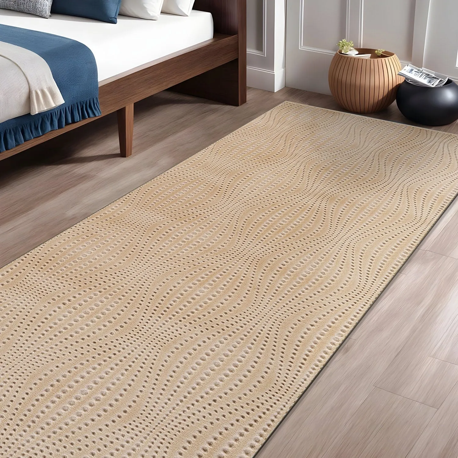 Beverly Rug Serenity Solid Modern Non Slip Soft Indoor Area Rug