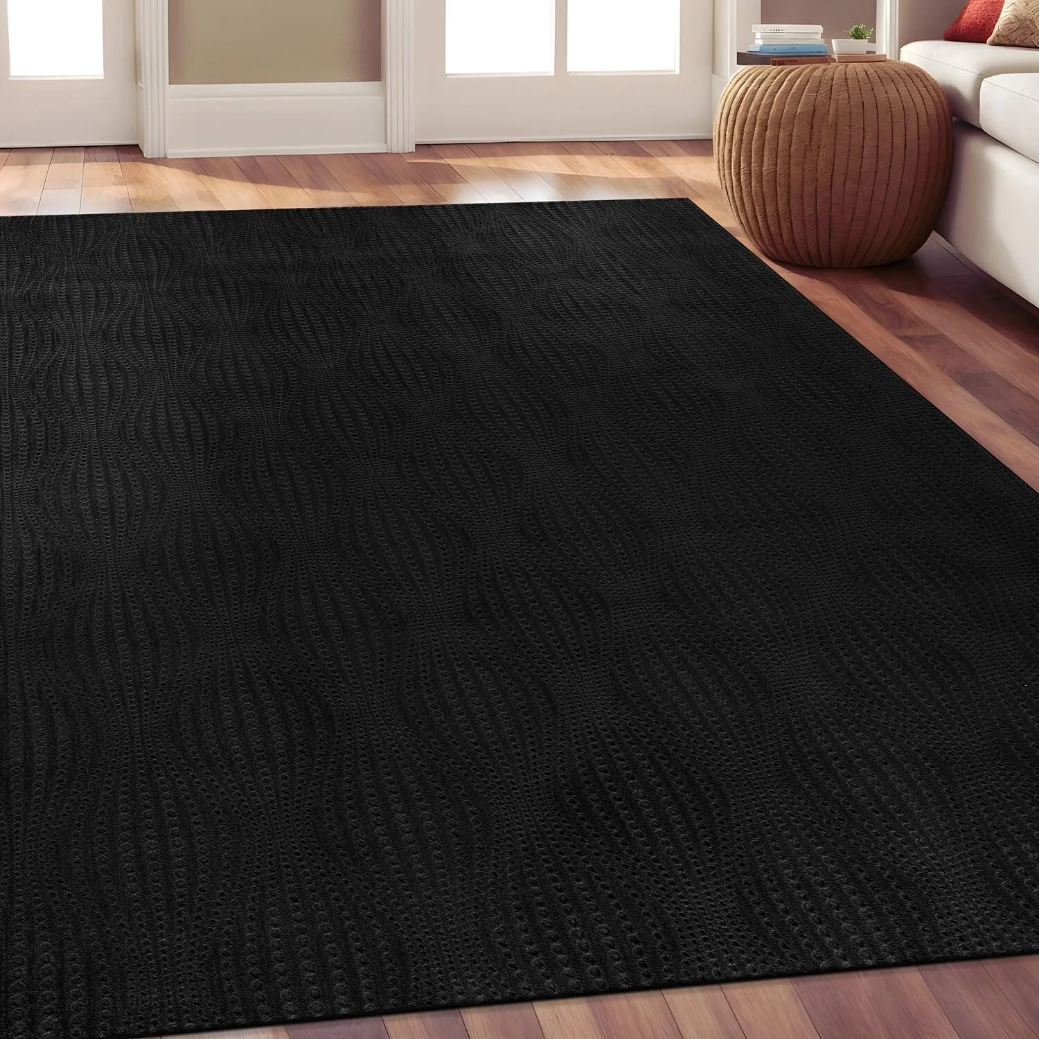 Beverly Rug Serenity Solid Modern Non Slip Soft Indoor Area Rug