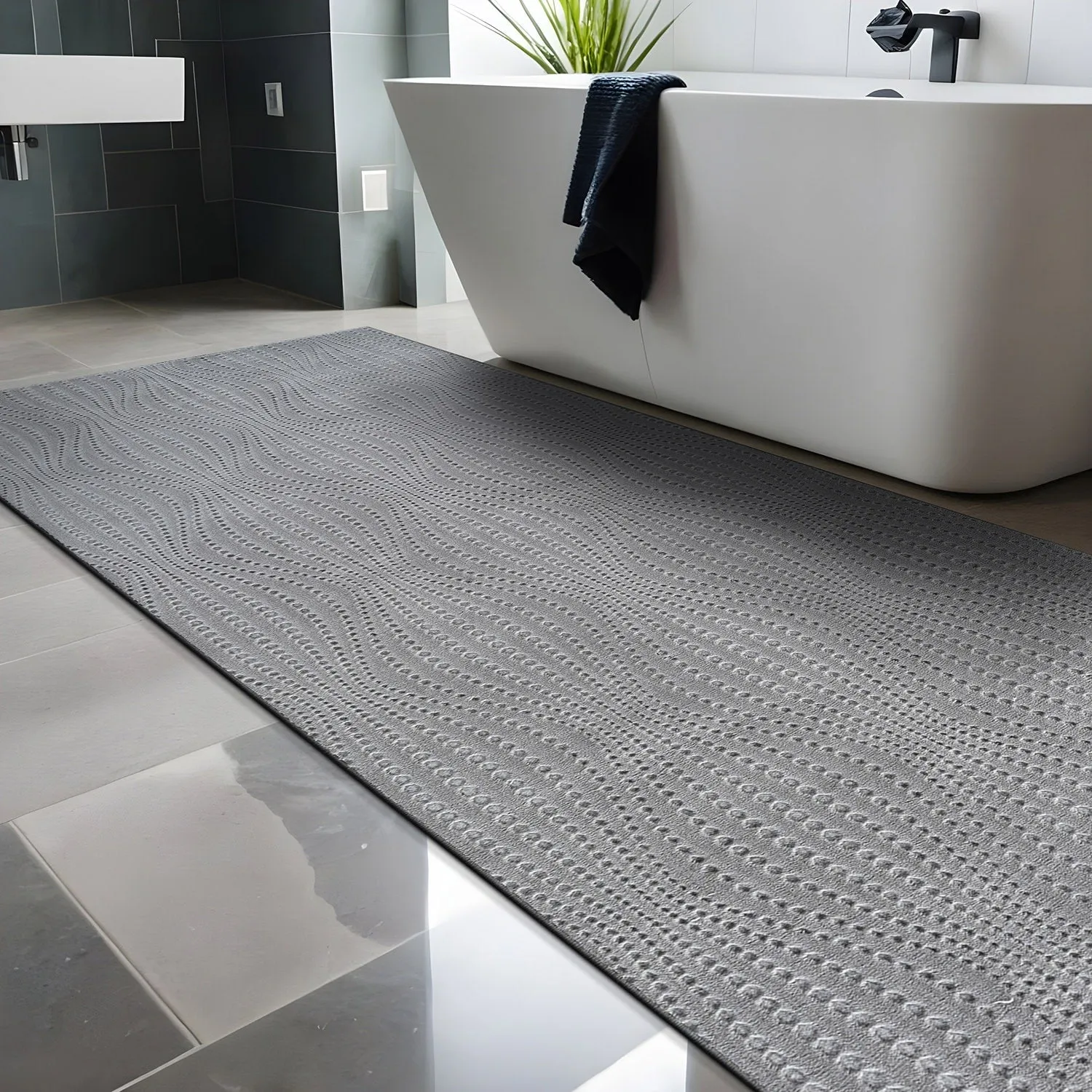 Beverly Rug Serenity Solid Modern Non Slip Soft Indoor Area Rug
