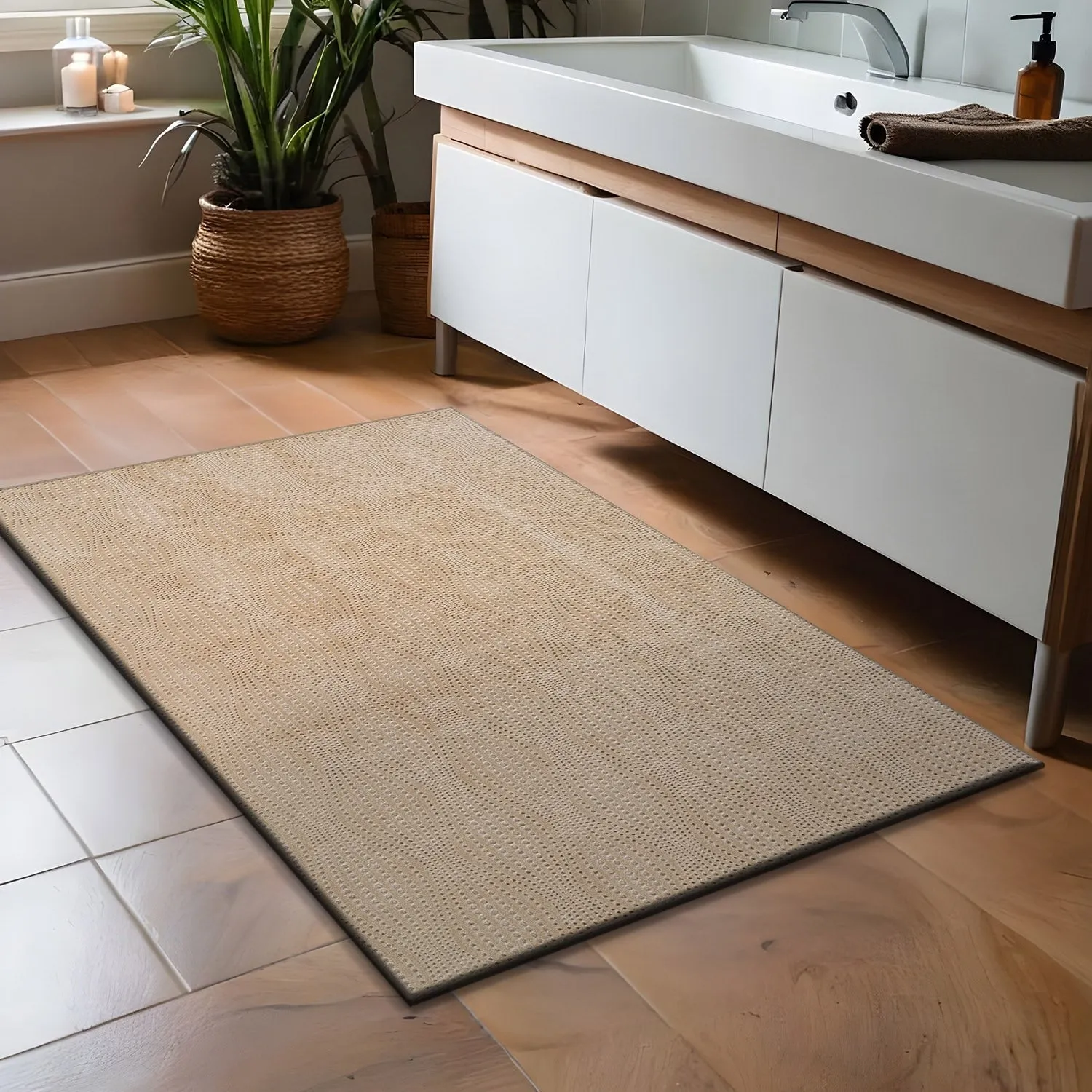 Beverly Rug Serenity Solid Modern Non Slip Soft Indoor Area Rug
