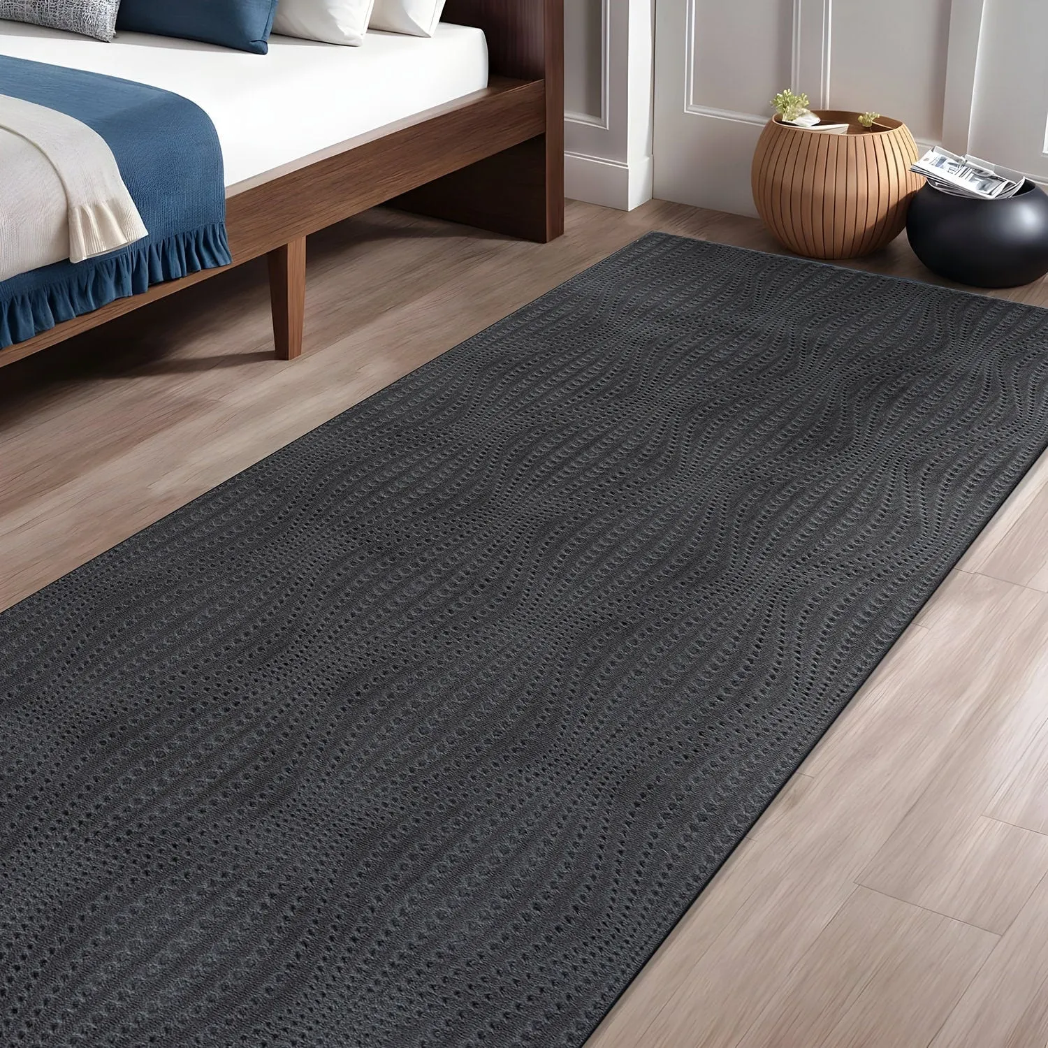 Beverly Rug Serenity Solid Modern Non Slip Soft Indoor Area Rug