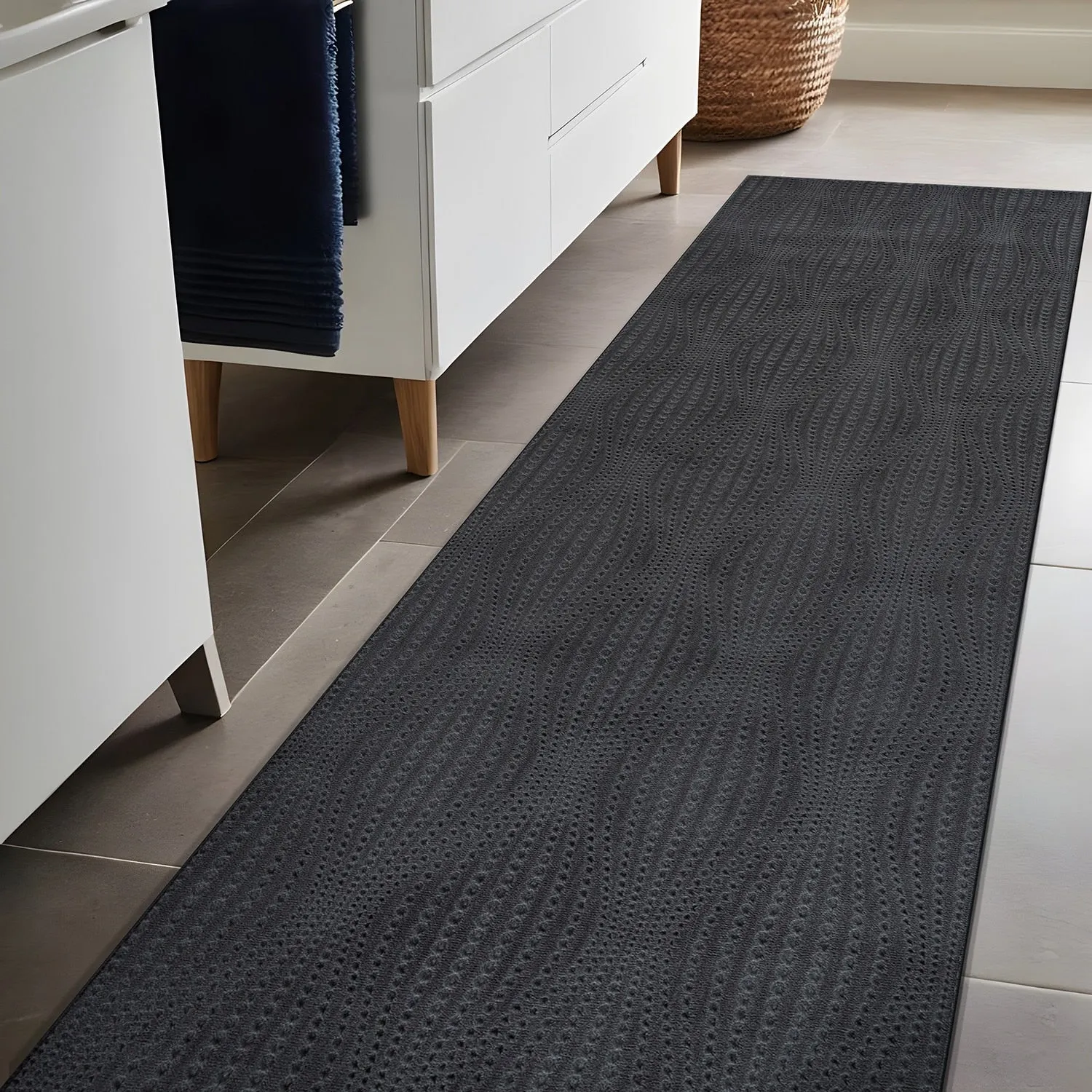 Beverly Rug Serenity Solid Modern Non Slip Soft Indoor Area Rug