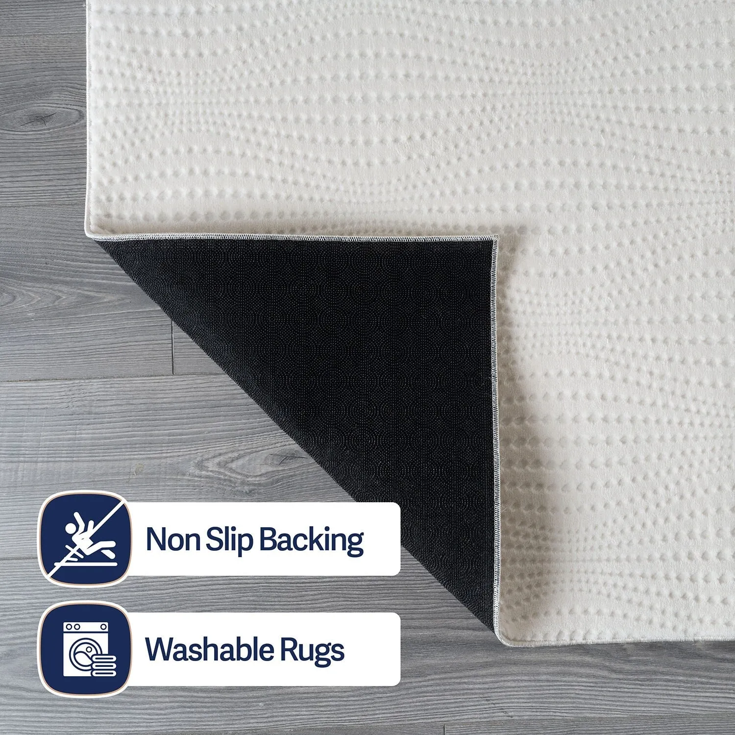 Beverly Rug Serenity Solid Modern Non Slip Soft Indoor Area Rug
