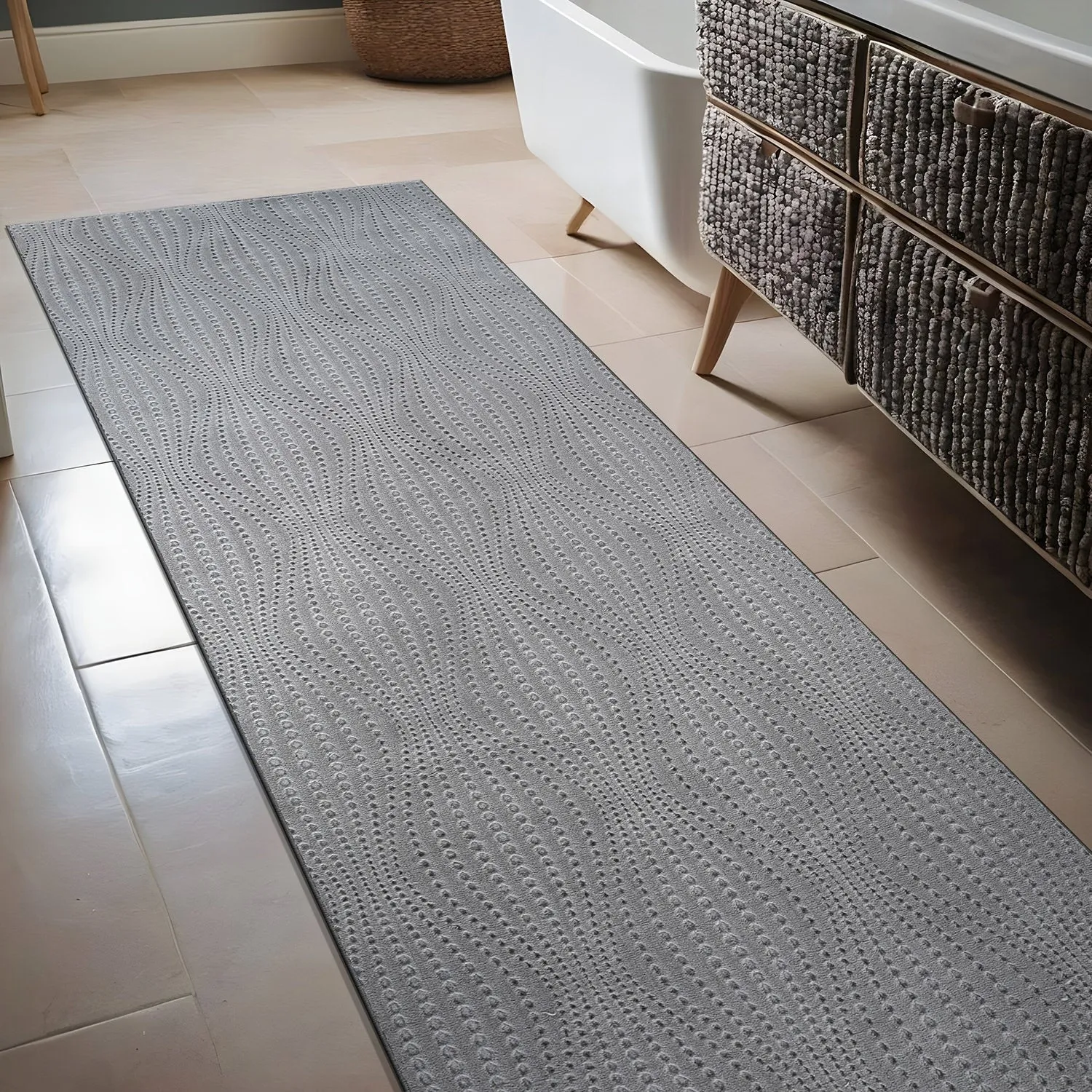 Beverly Rug Serenity Solid Modern Non Slip Soft Indoor Area Rug