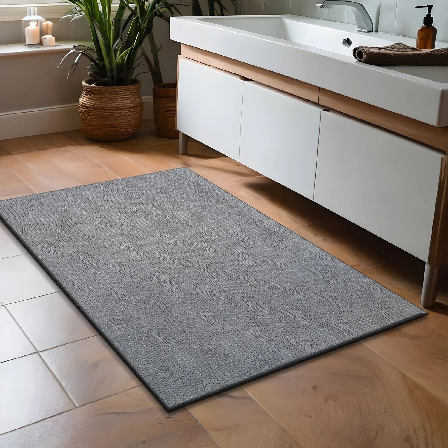 Beverly Rug Serenity Solid Modern Non Slip Soft Indoor Area Rug