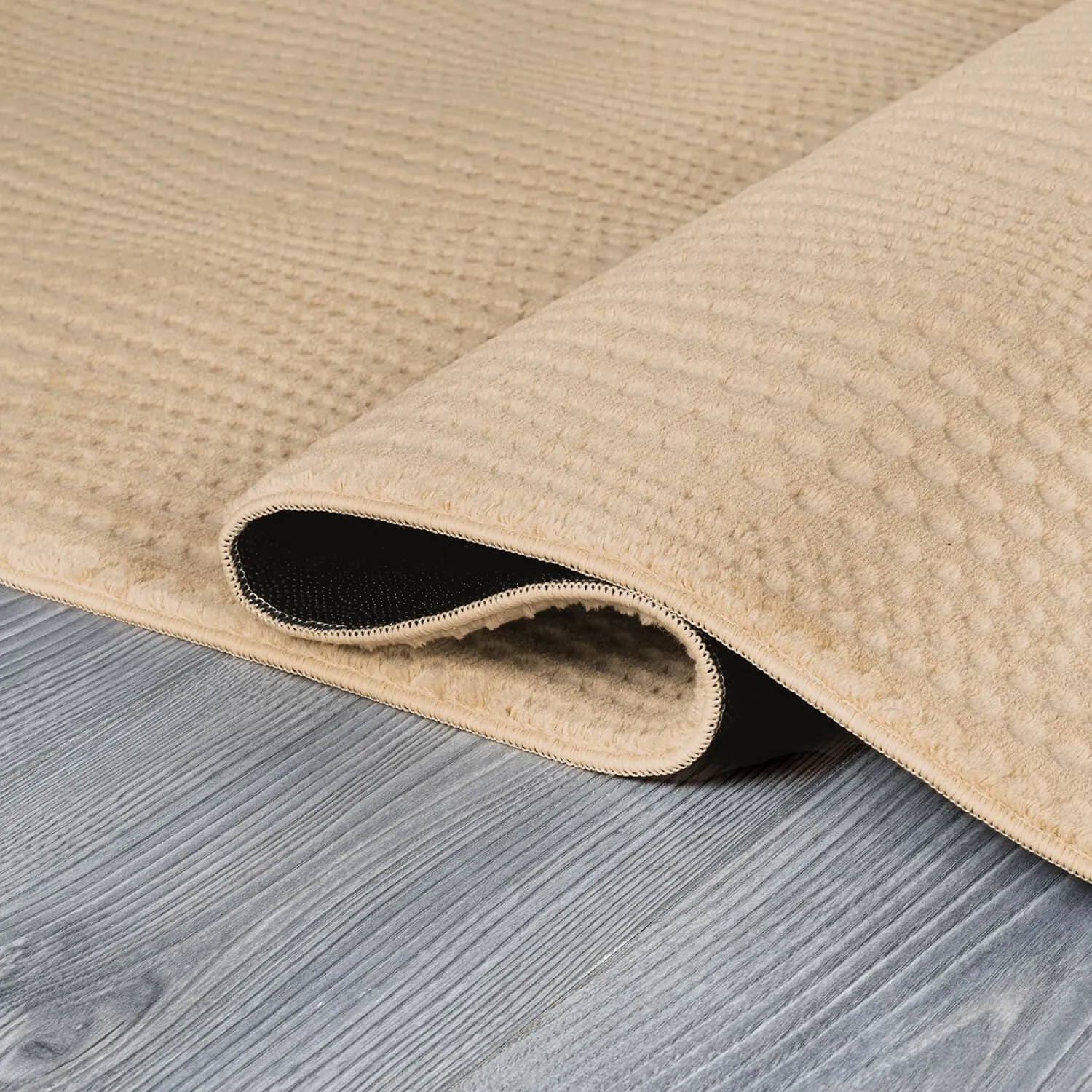 Beverly Rug Serenity Solid Modern Non Slip Soft Indoor Area Rug