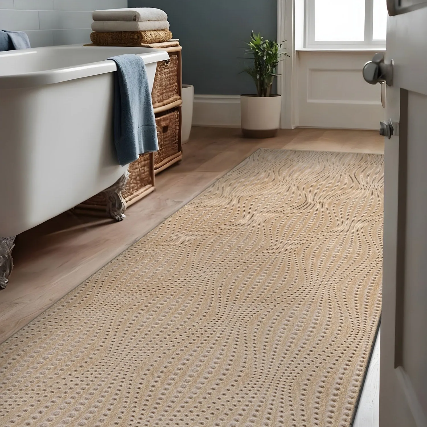 Beverly Rug Serenity Solid Modern Non Slip Soft Indoor Area Rug