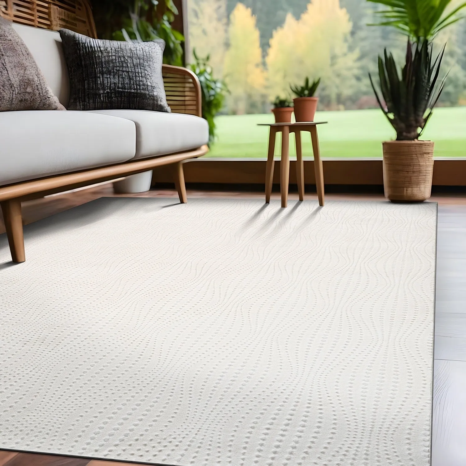 Beverly Rug Serenity Solid Modern Non Slip Soft Indoor Area Rug