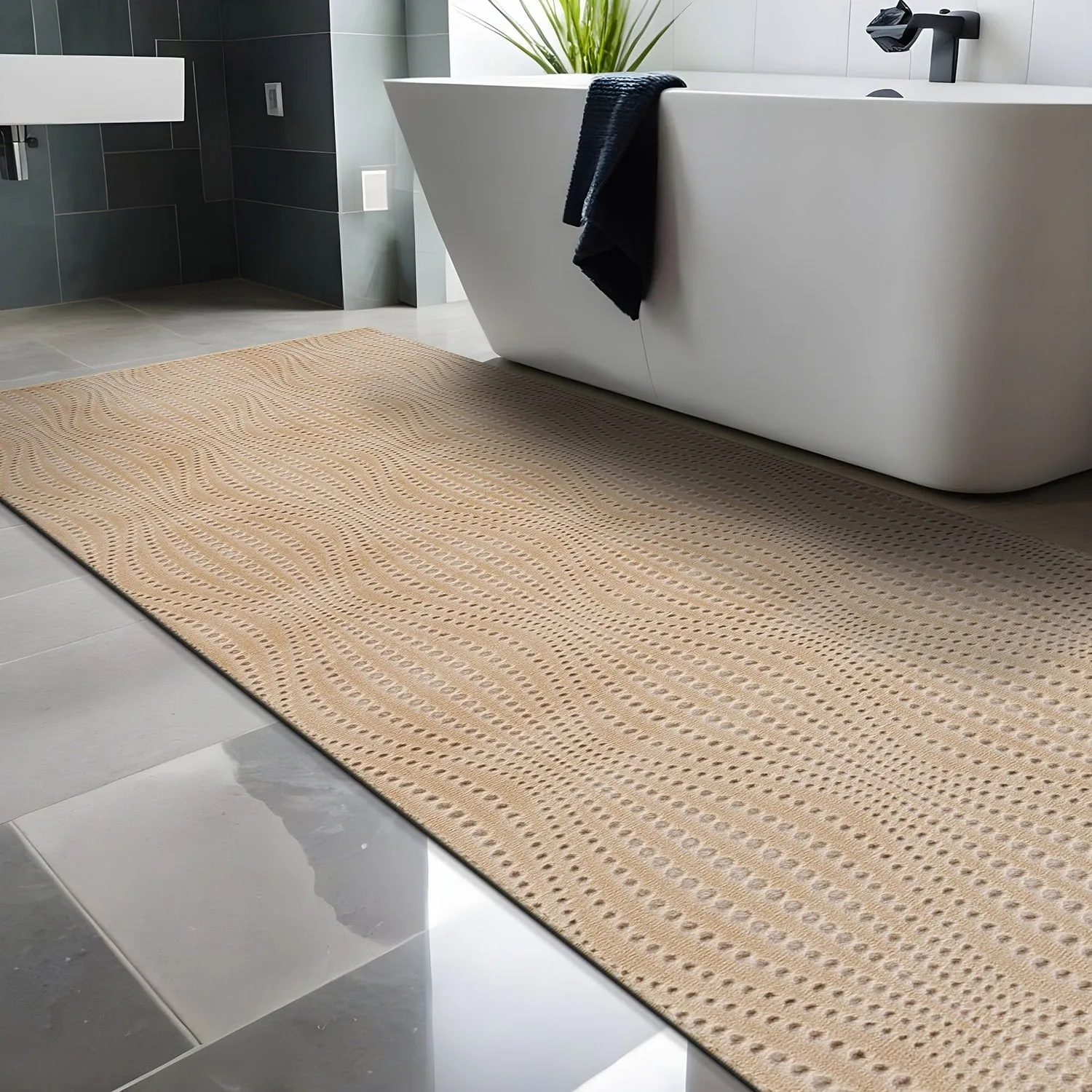 Beverly Rug Serenity Solid Modern Non Slip Soft Indoor Area Rug