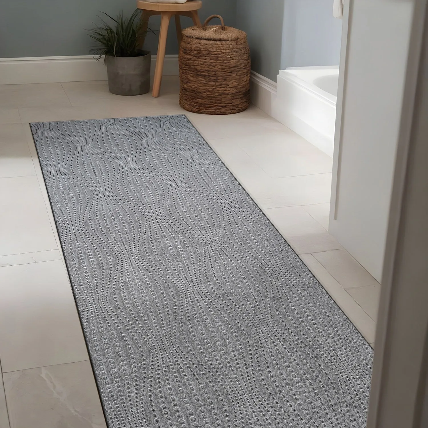 Beverly Rug Serenity Solid Modern Non Slip Soft Indoor Area Rug