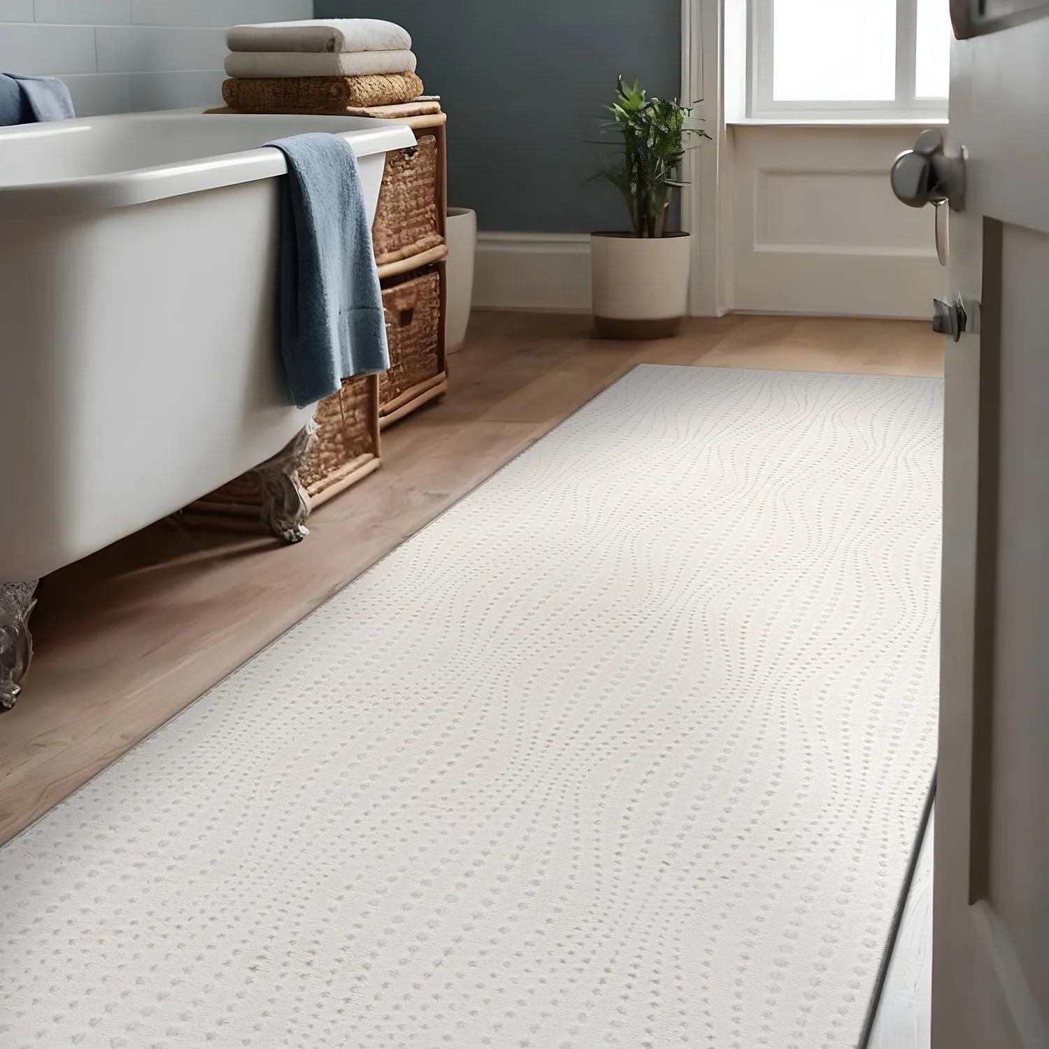 Beverly Rug Serenity Solid Modern Non Slip Soft Indoor Area Rug