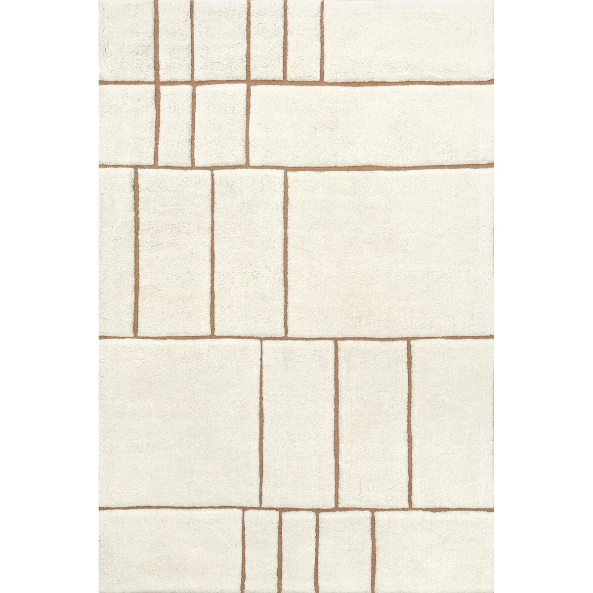 Brega Geometric New Zealand Wool Area Rug