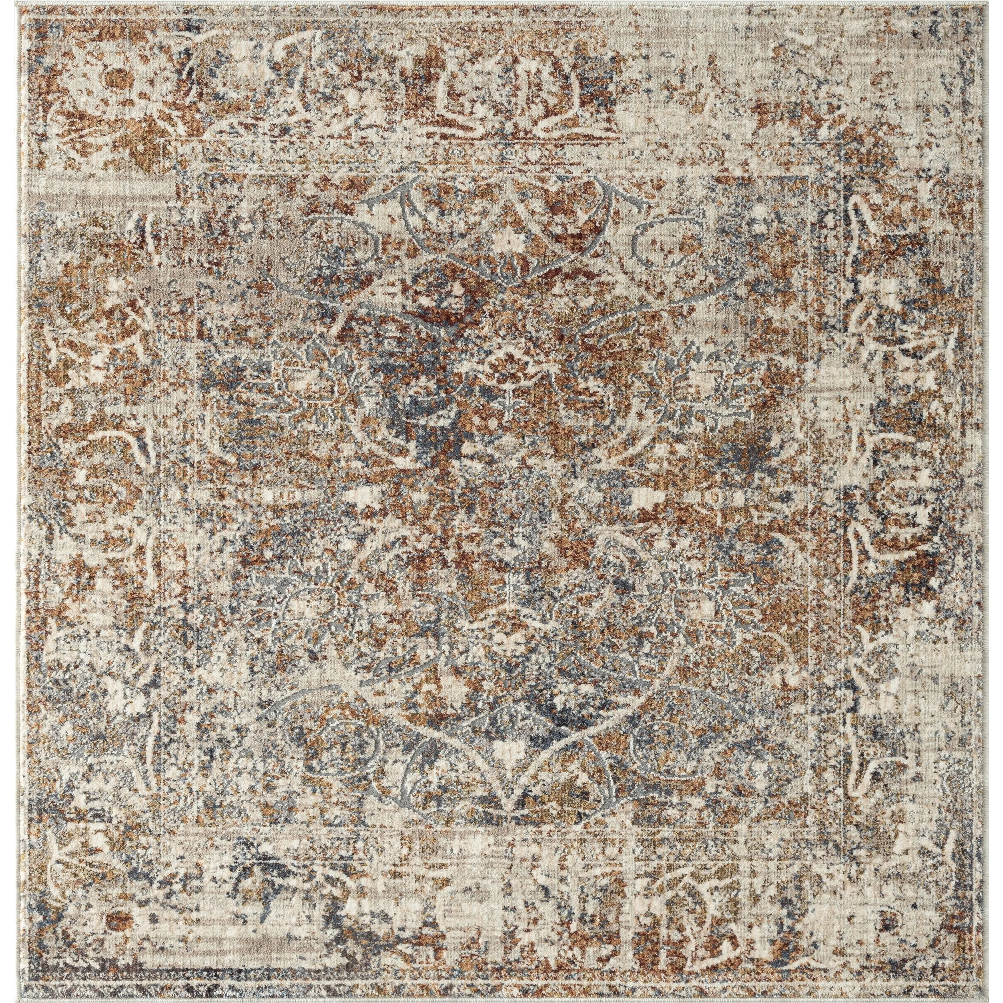 Camilla Indigo/Rust Tones Area Rug