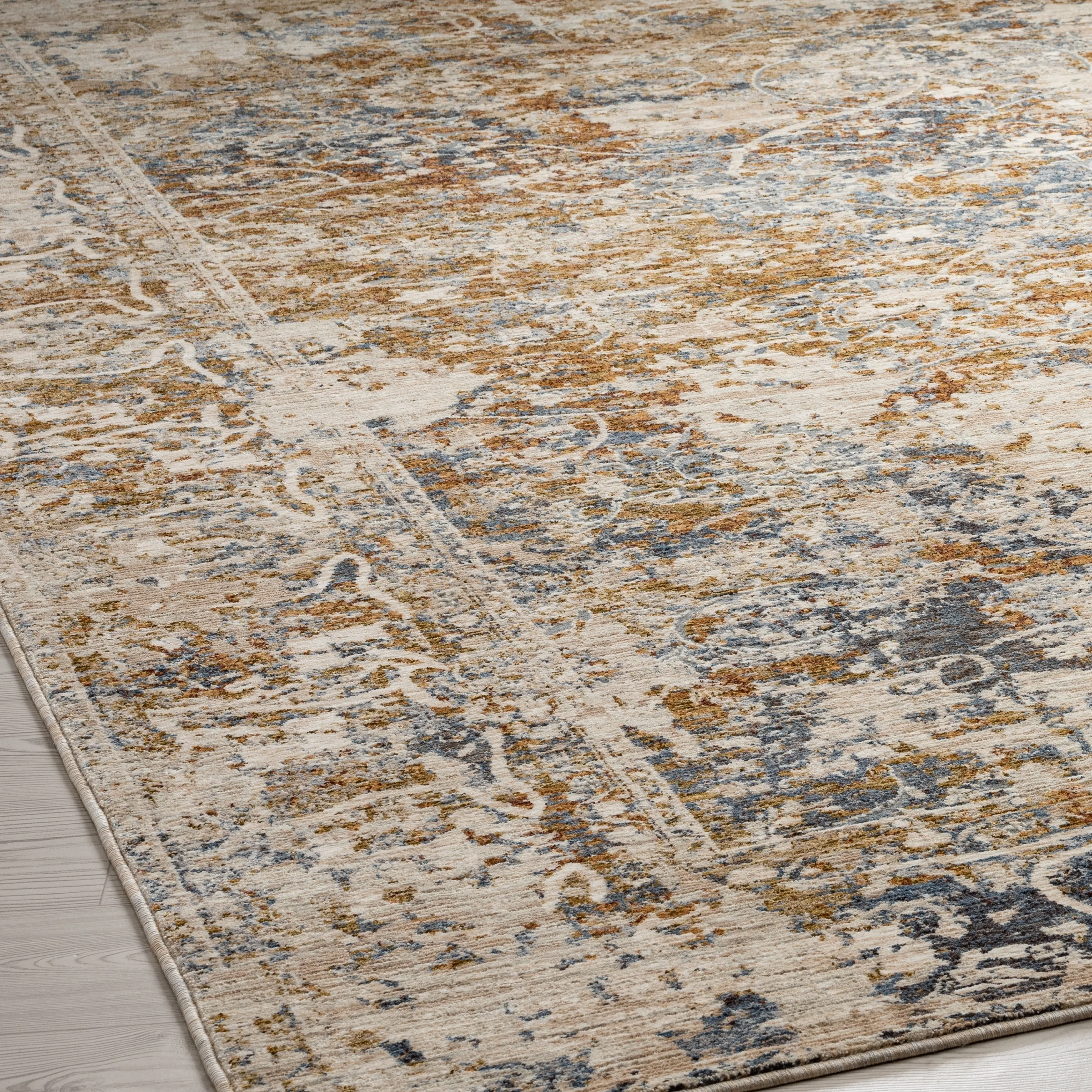 Camilla Indigo/Rust Tones Area Rug