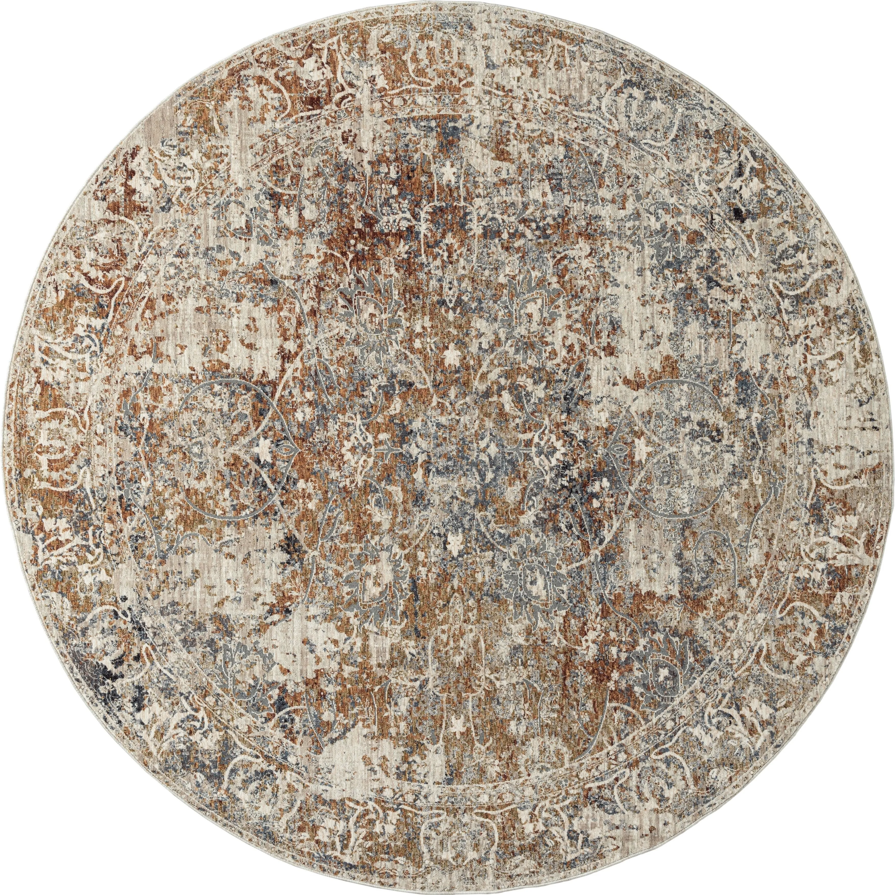 Camilla Indigo/Rust Tones Area Rug