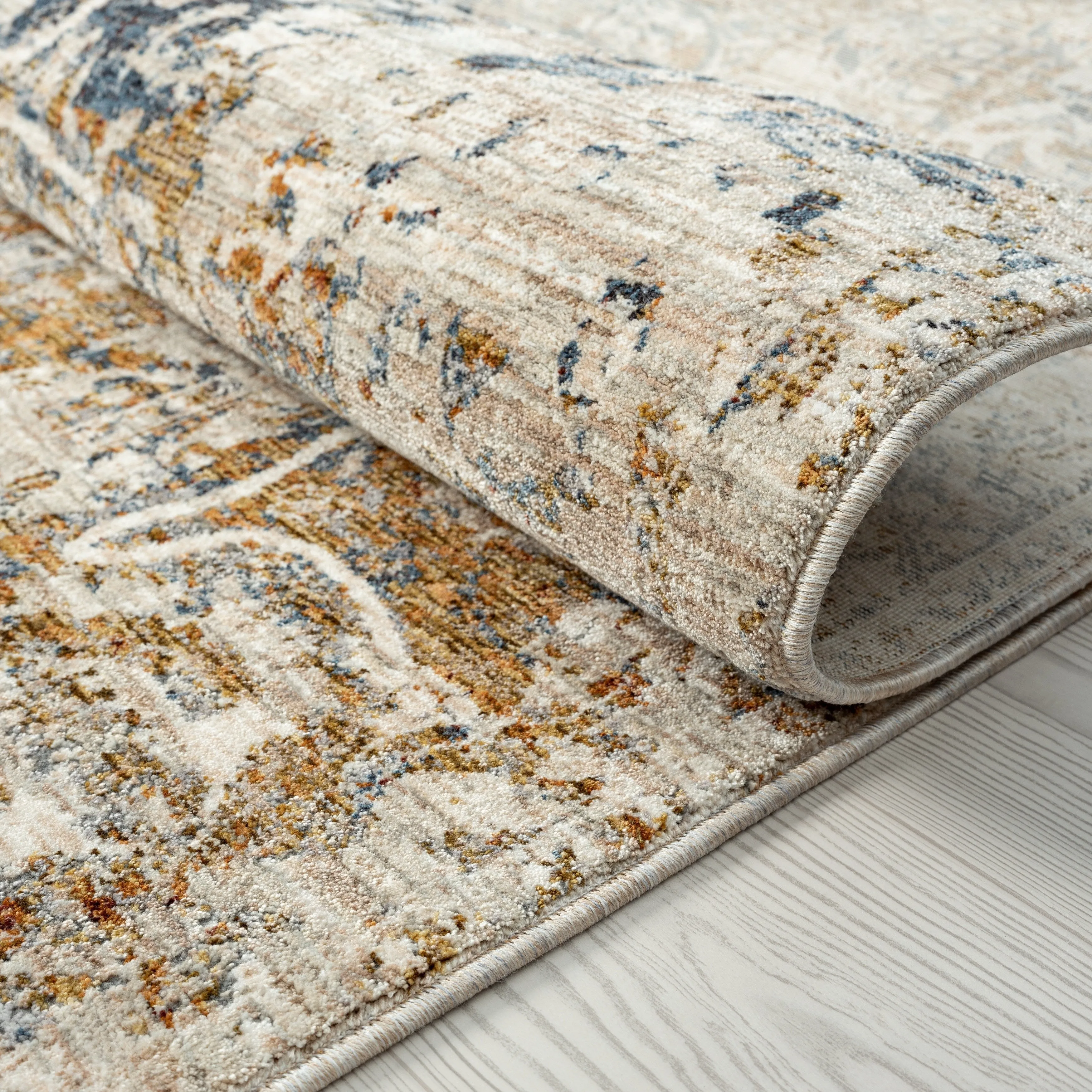 Camilla Indigo/Rust Tones Area Rug