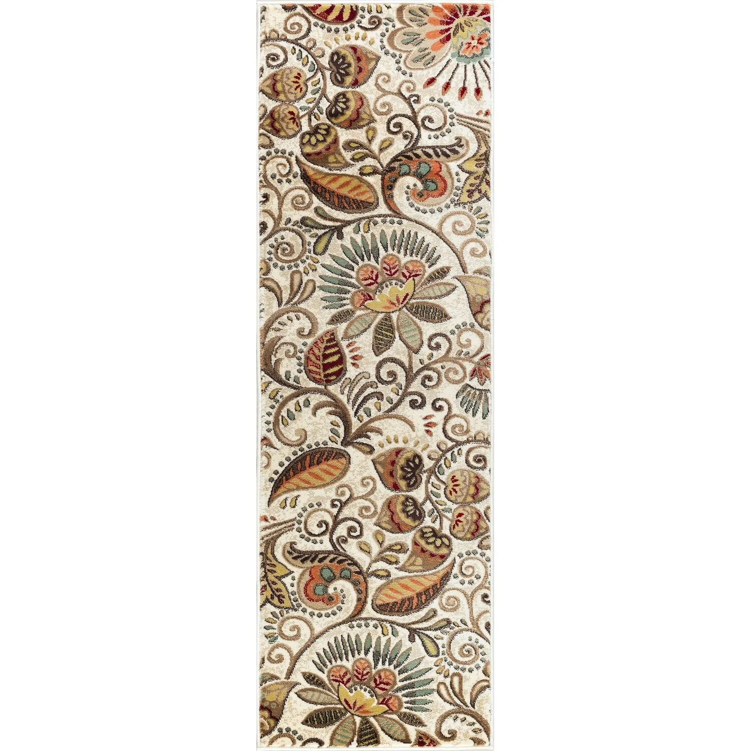 Caprice Mid-Century Modern Floral Indoor Area Rug