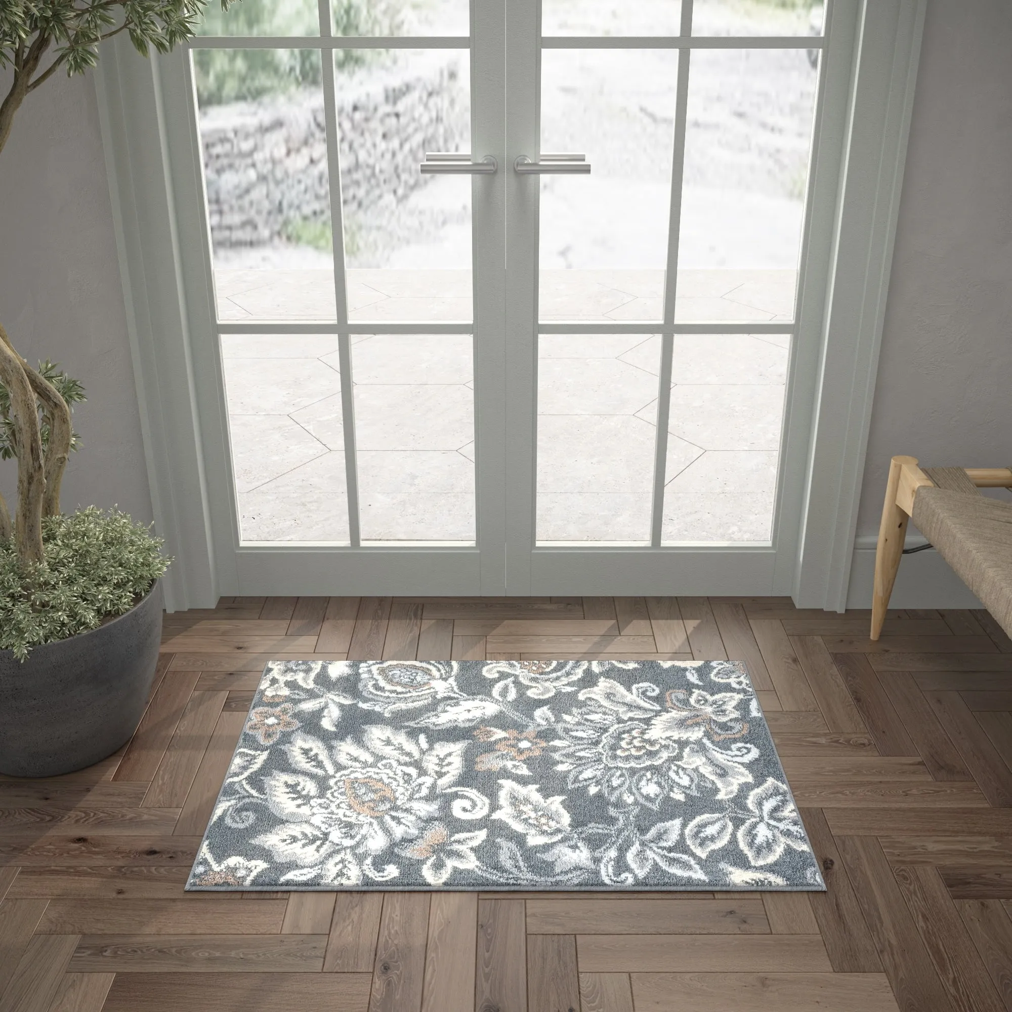 Carrington Farmhouse Floral & Botanical Indoor Area Rug