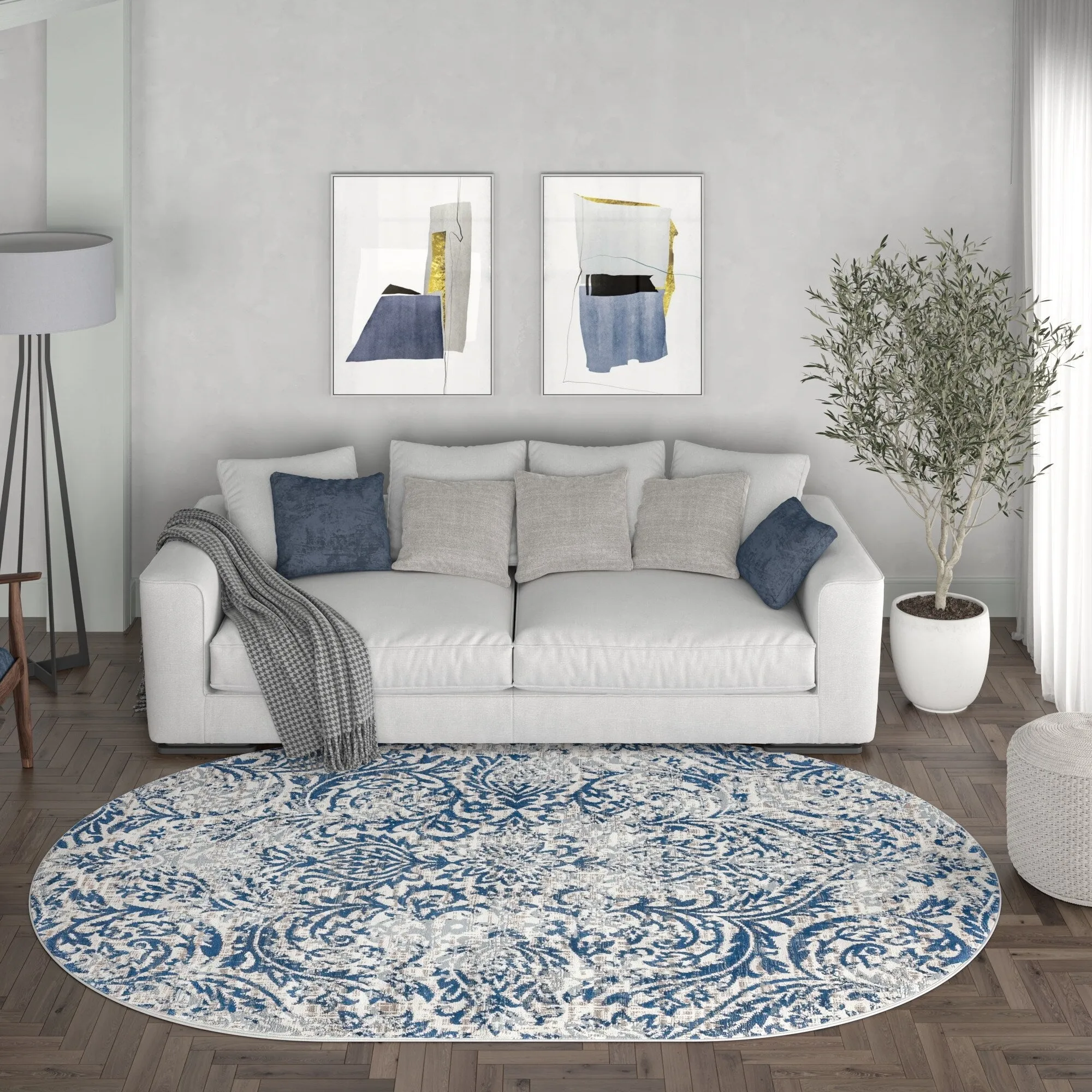 Carrington Farmhouse Floral & Botanical Indoor Area Rug