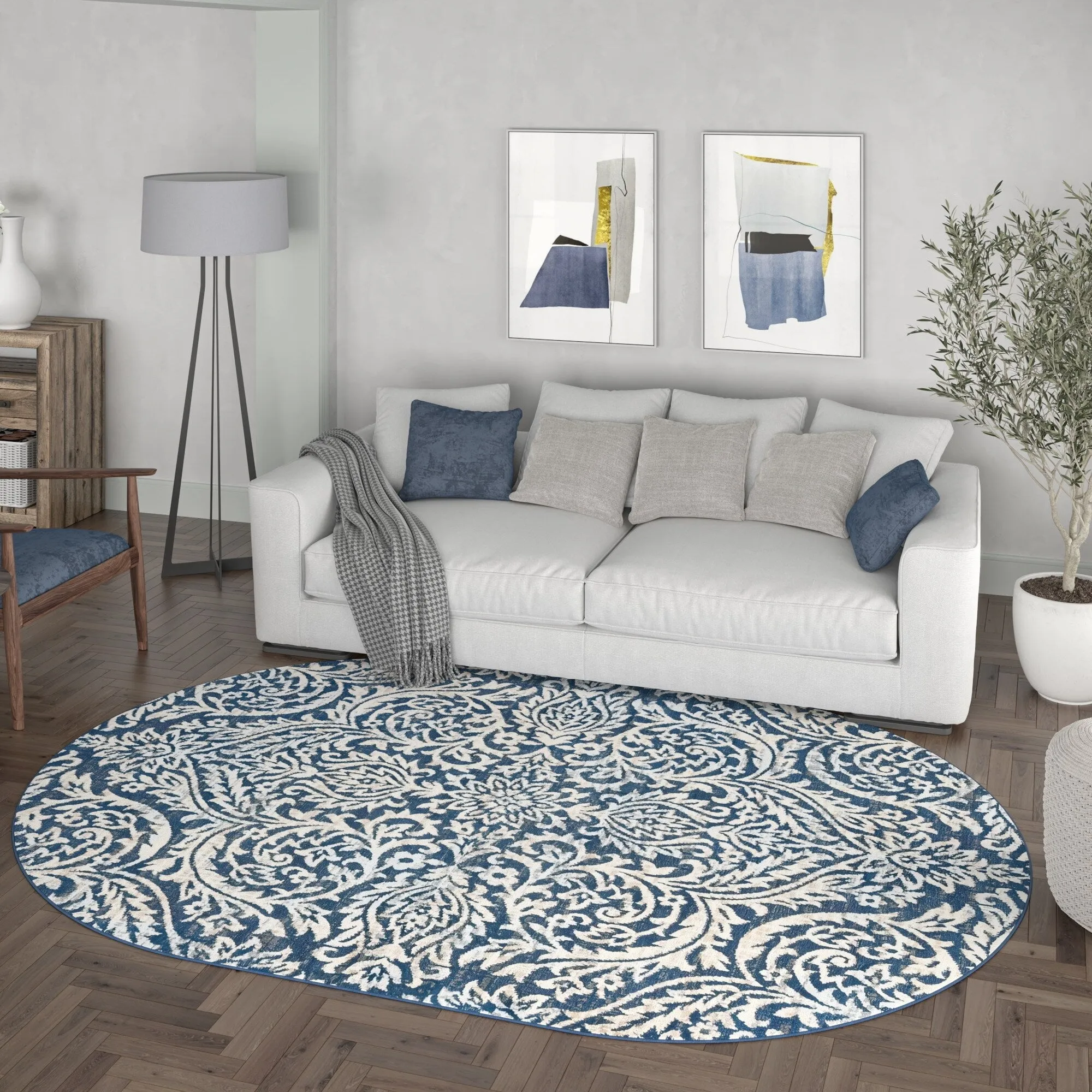 Carrington Farmhouse Floral & Botanical Indoor Area Rug
