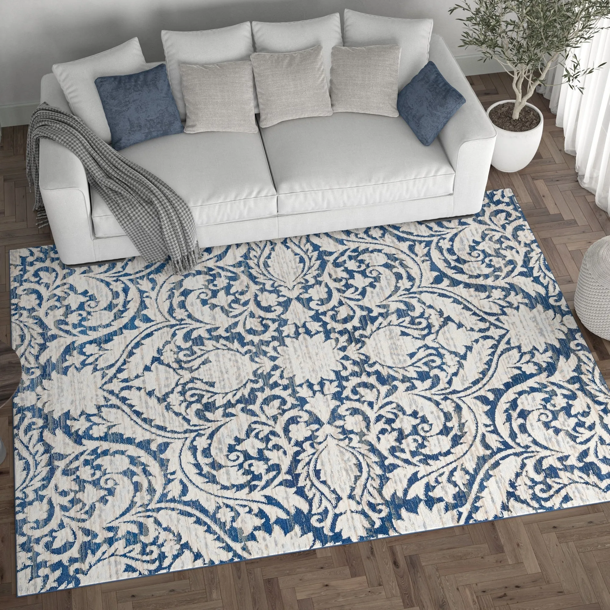 Carrington Farmhouse Floral & Botanical Indoor Area Rug