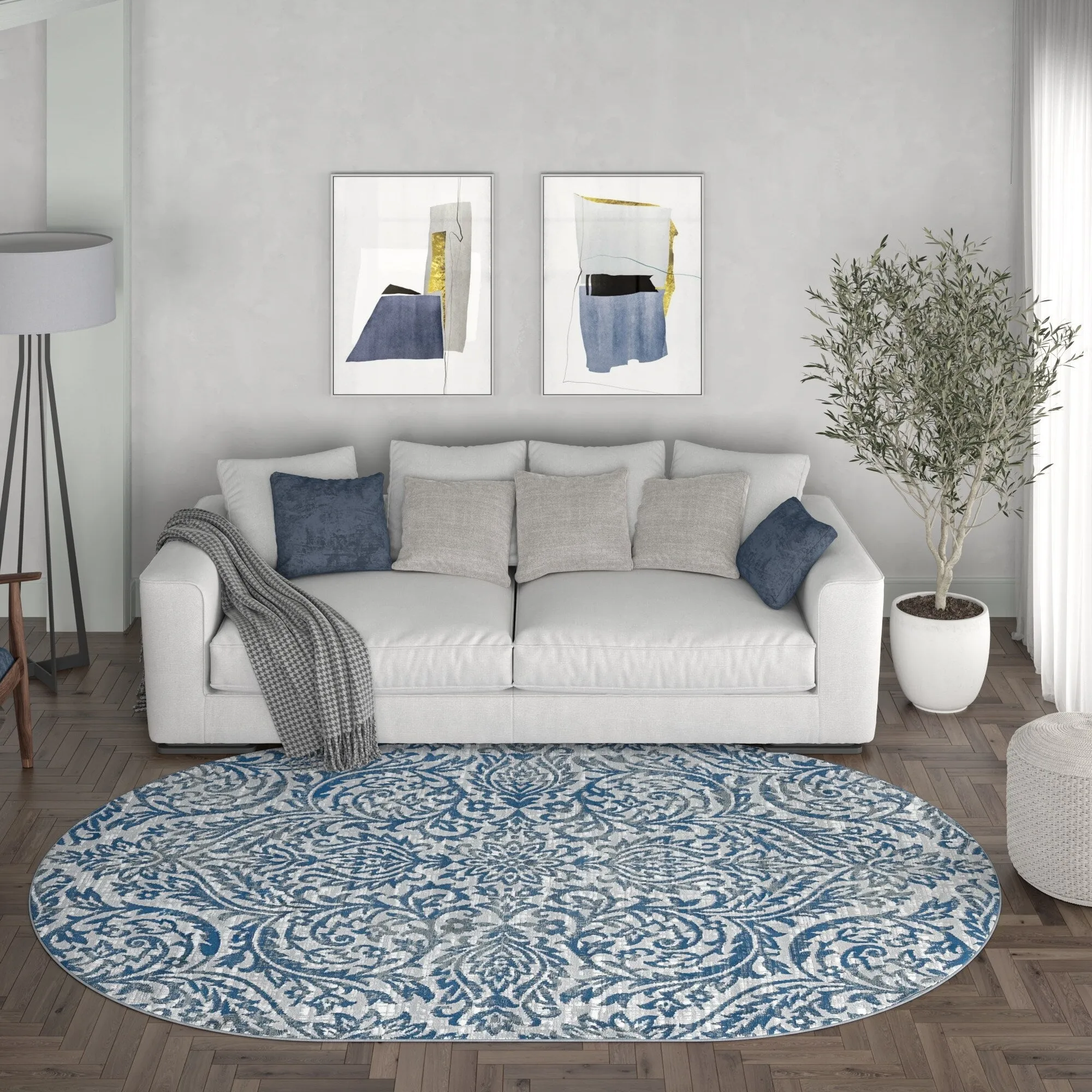 Carrington Farmhouse Floral & Botanical Indoor Area Rug