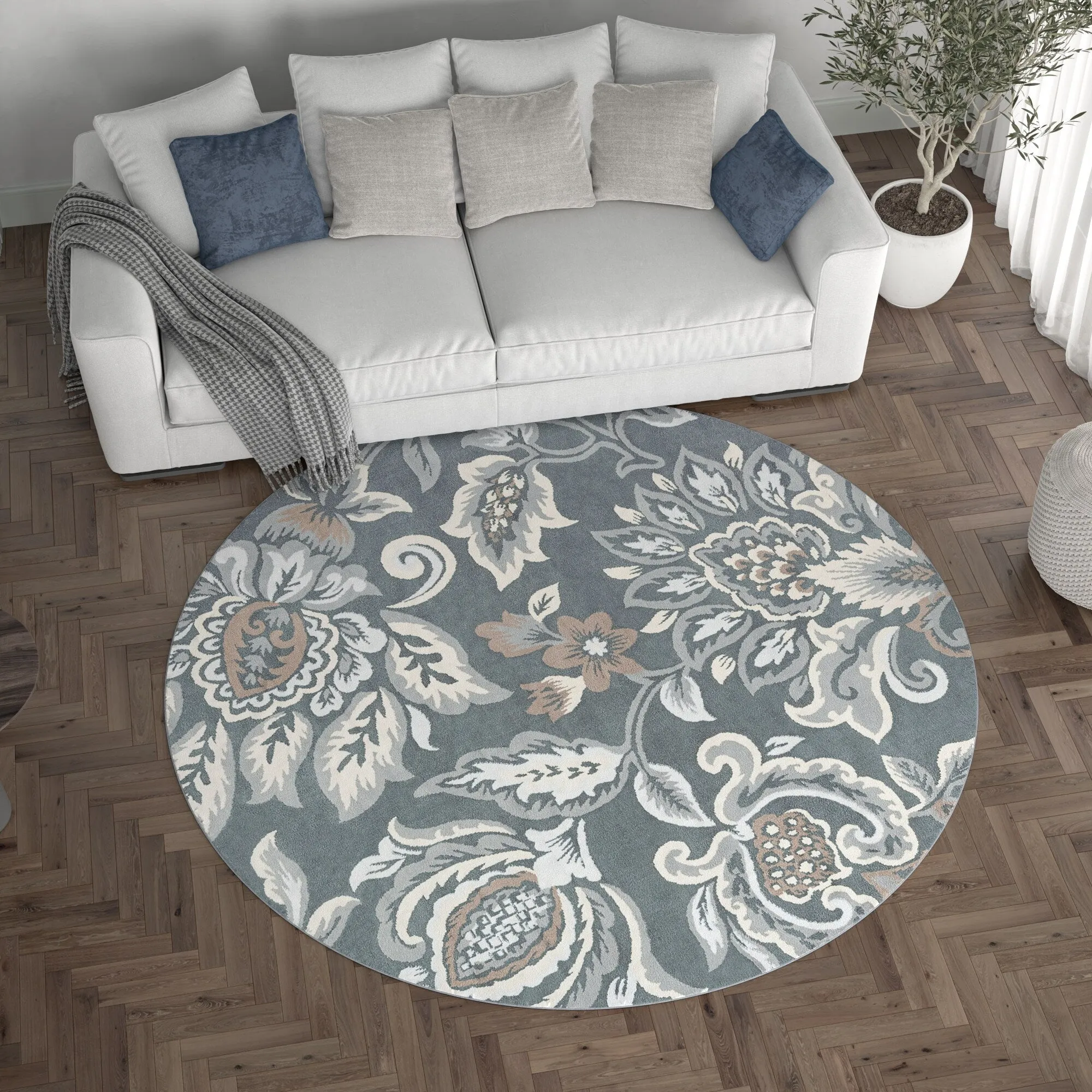 Carrington Farmhouse Floral & Botanical Indoor Area Rug