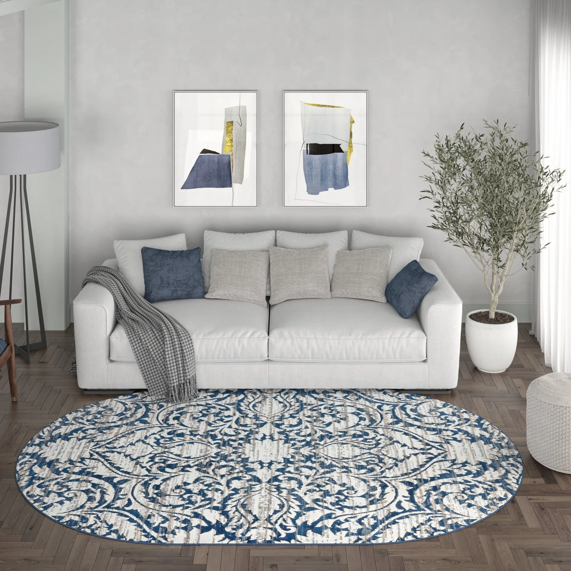 Carrington Farmhouse Floral & Botanical Indoor Area Rug