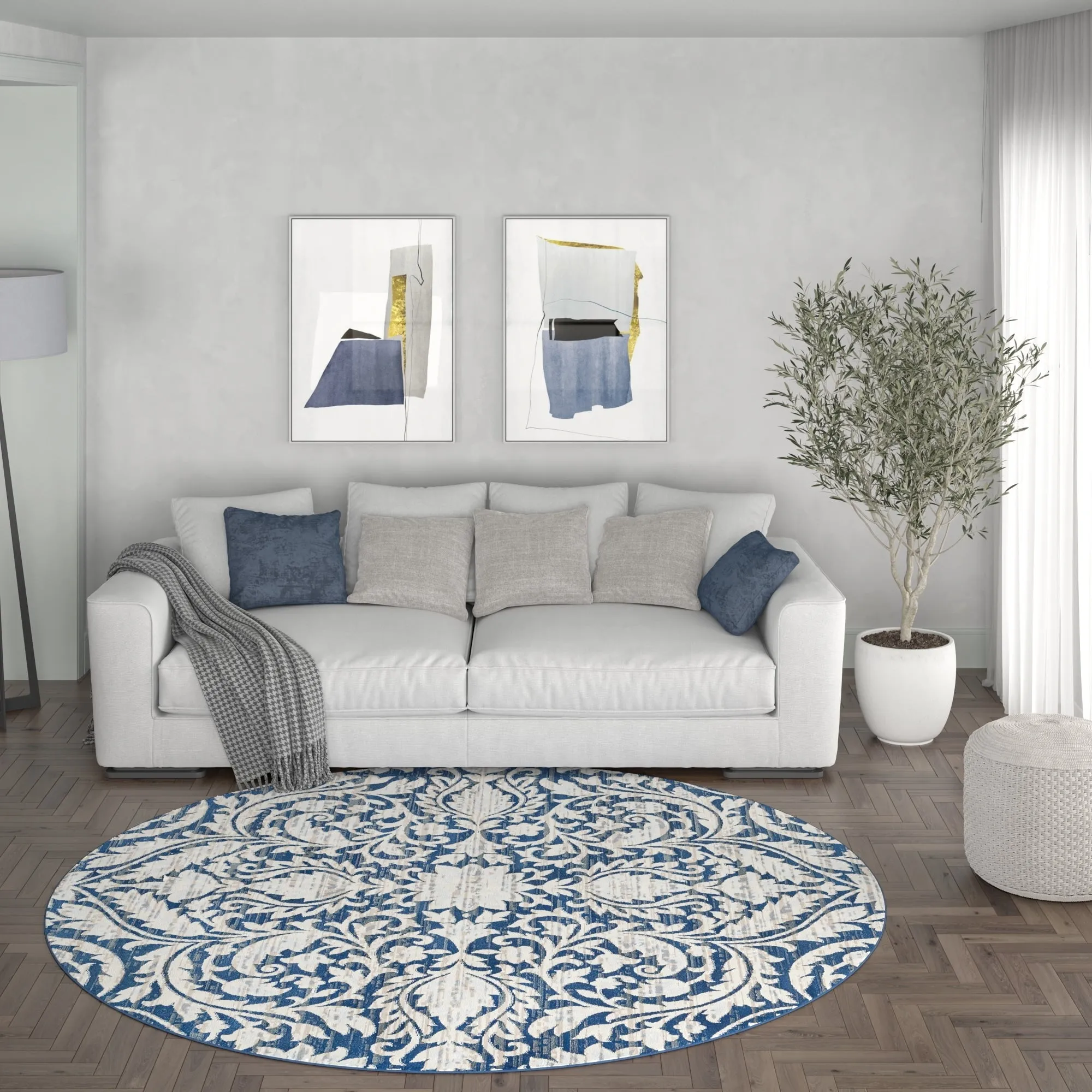 Carrington Farmhouse Floral & Botanical Indoor Area Rug