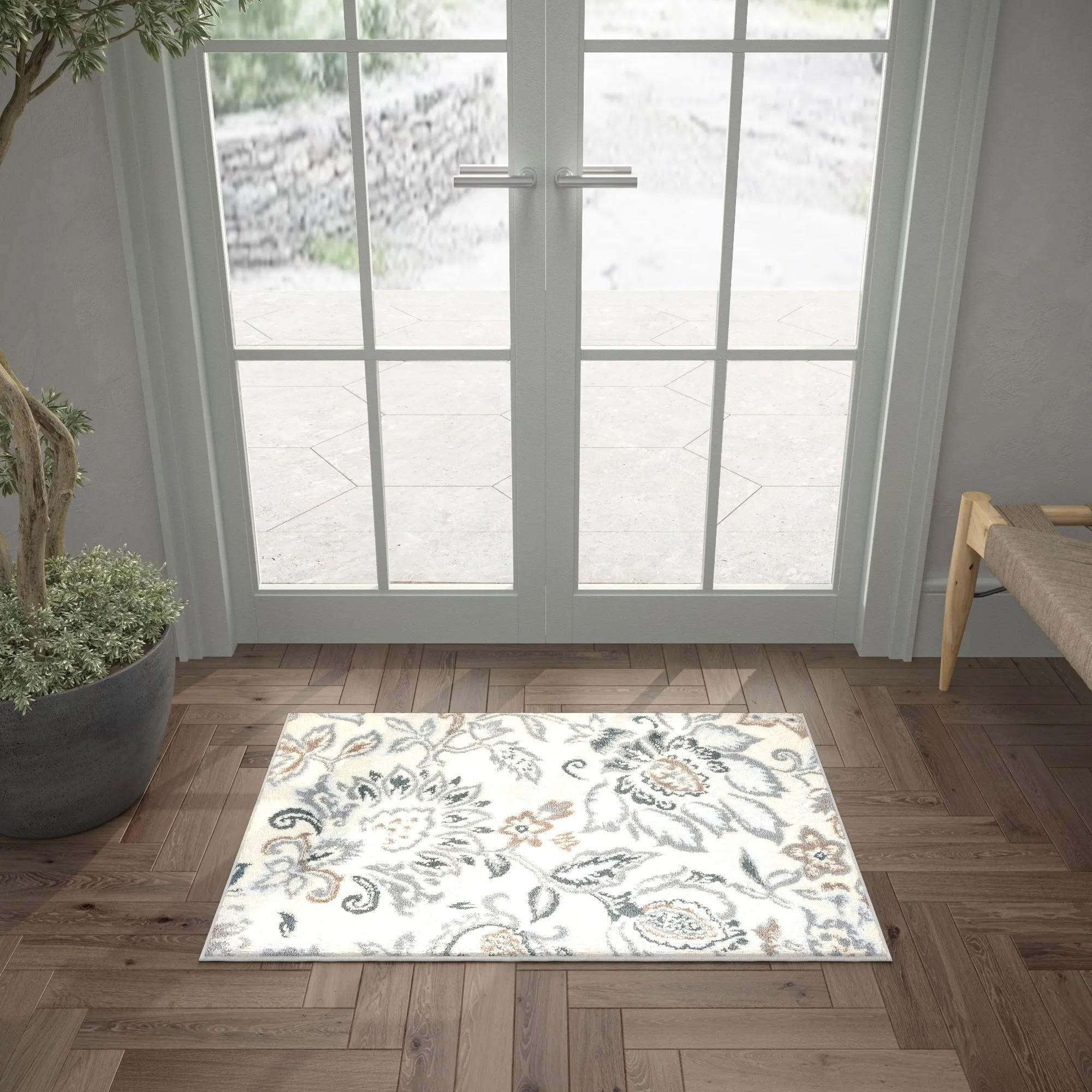 Carrington Farmhouse Floral & Botanical Indoor Area Rug