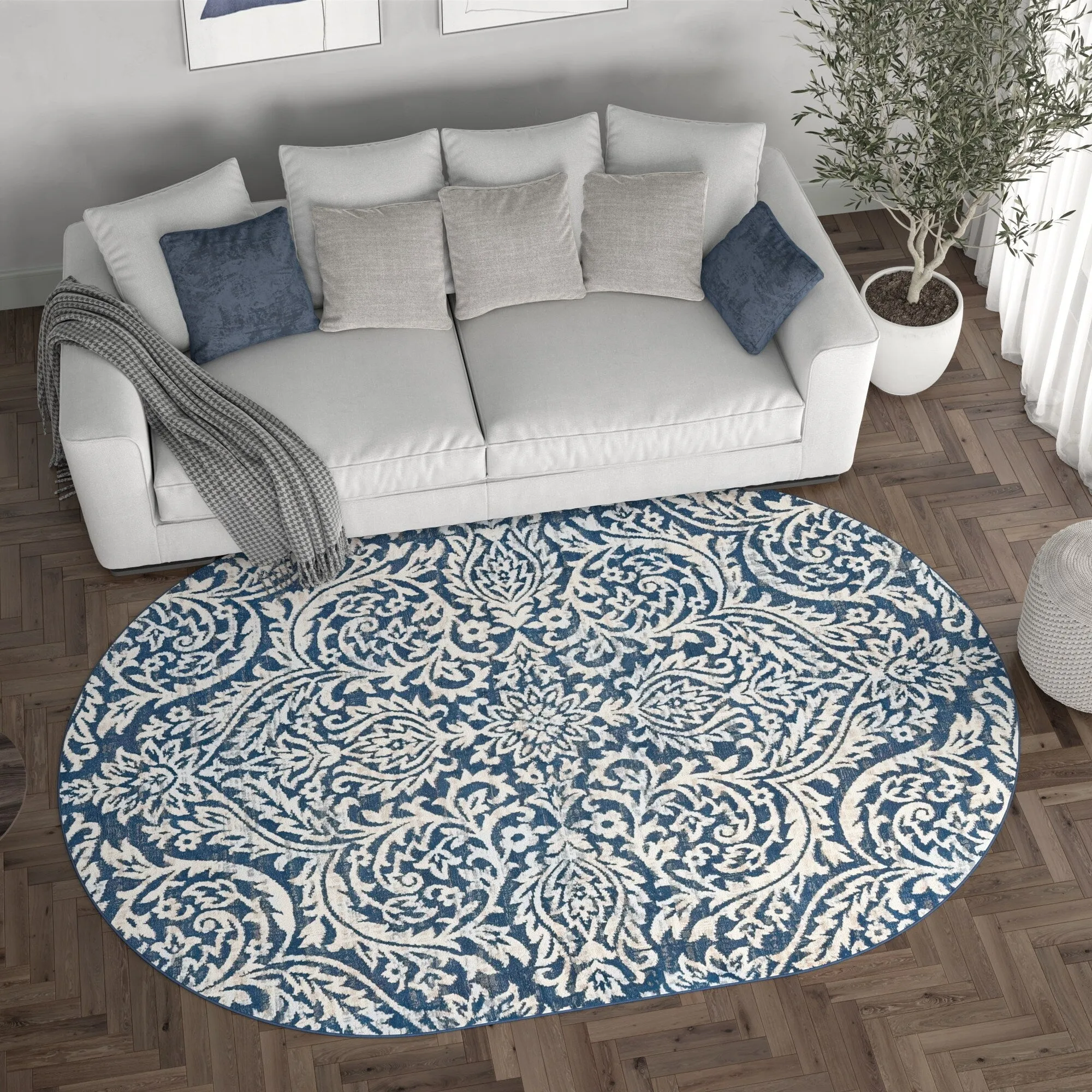 Carrington Farmhouse Floral & Botanical Indoor Area Rug