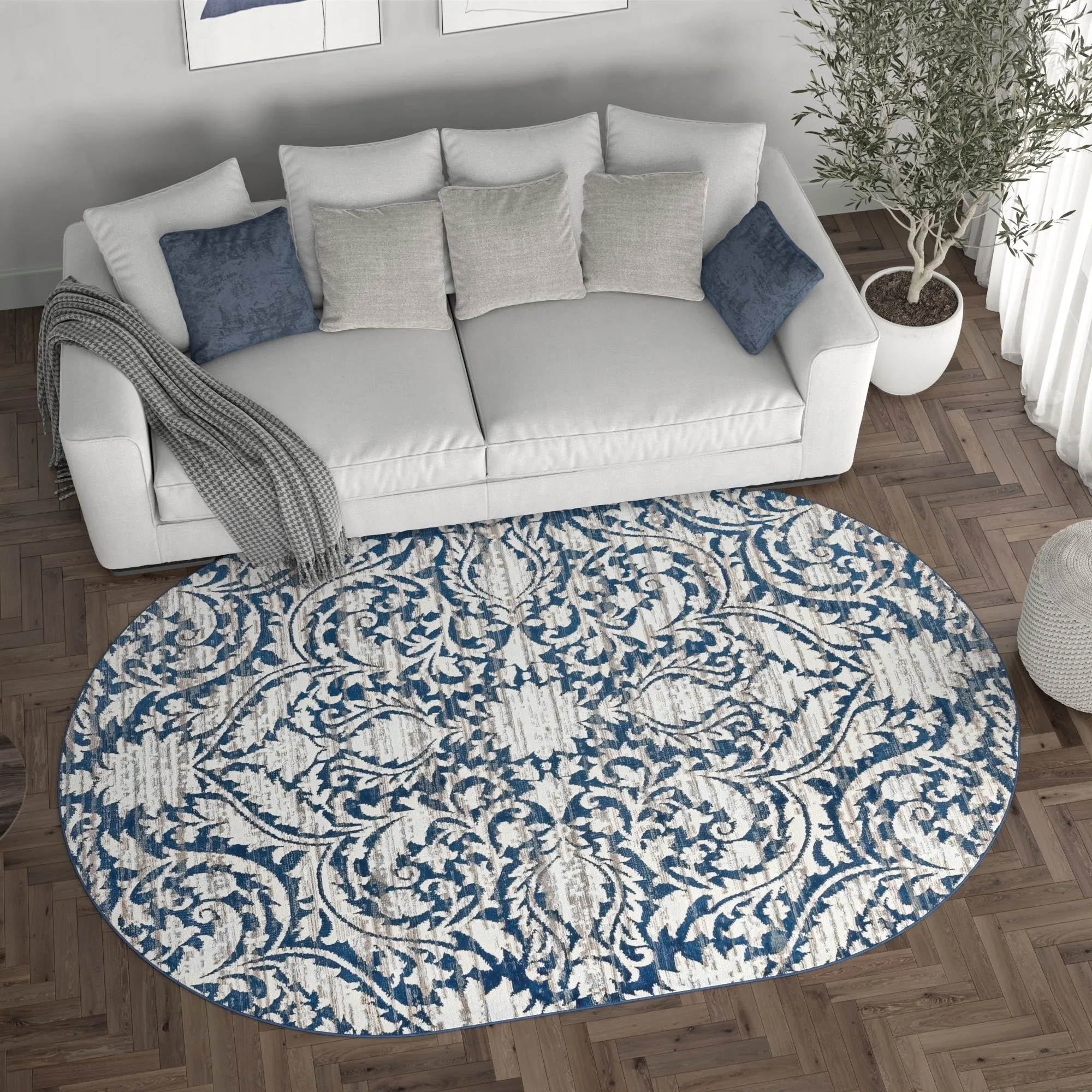 Carrington Farmhouse Floral & Botanical Indoor Area Rug