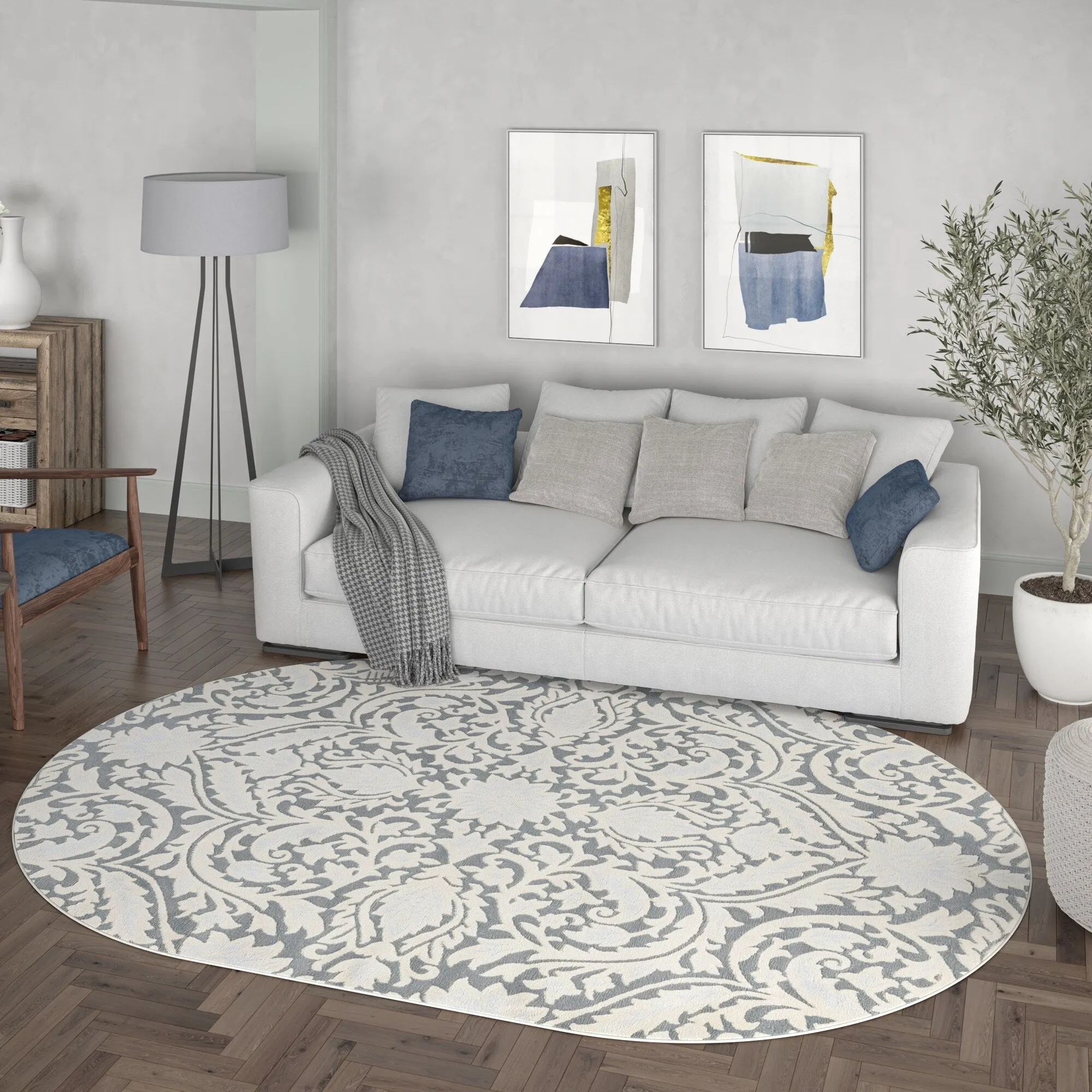 Carrington Farmhouse Floral & Botanical Indoor Area Rug