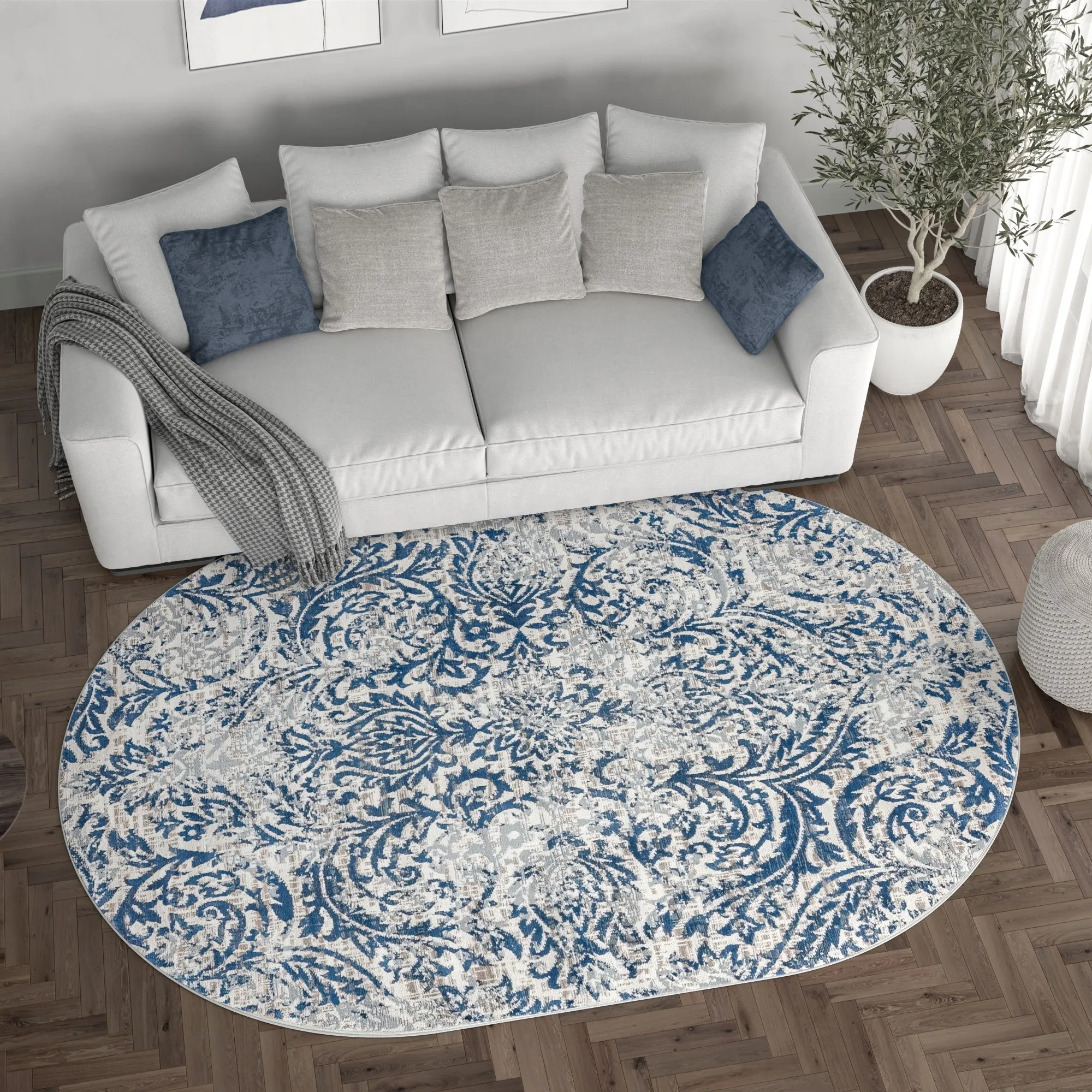 Carrington Farmhouse Floral & Botanical Indoor Area Rug