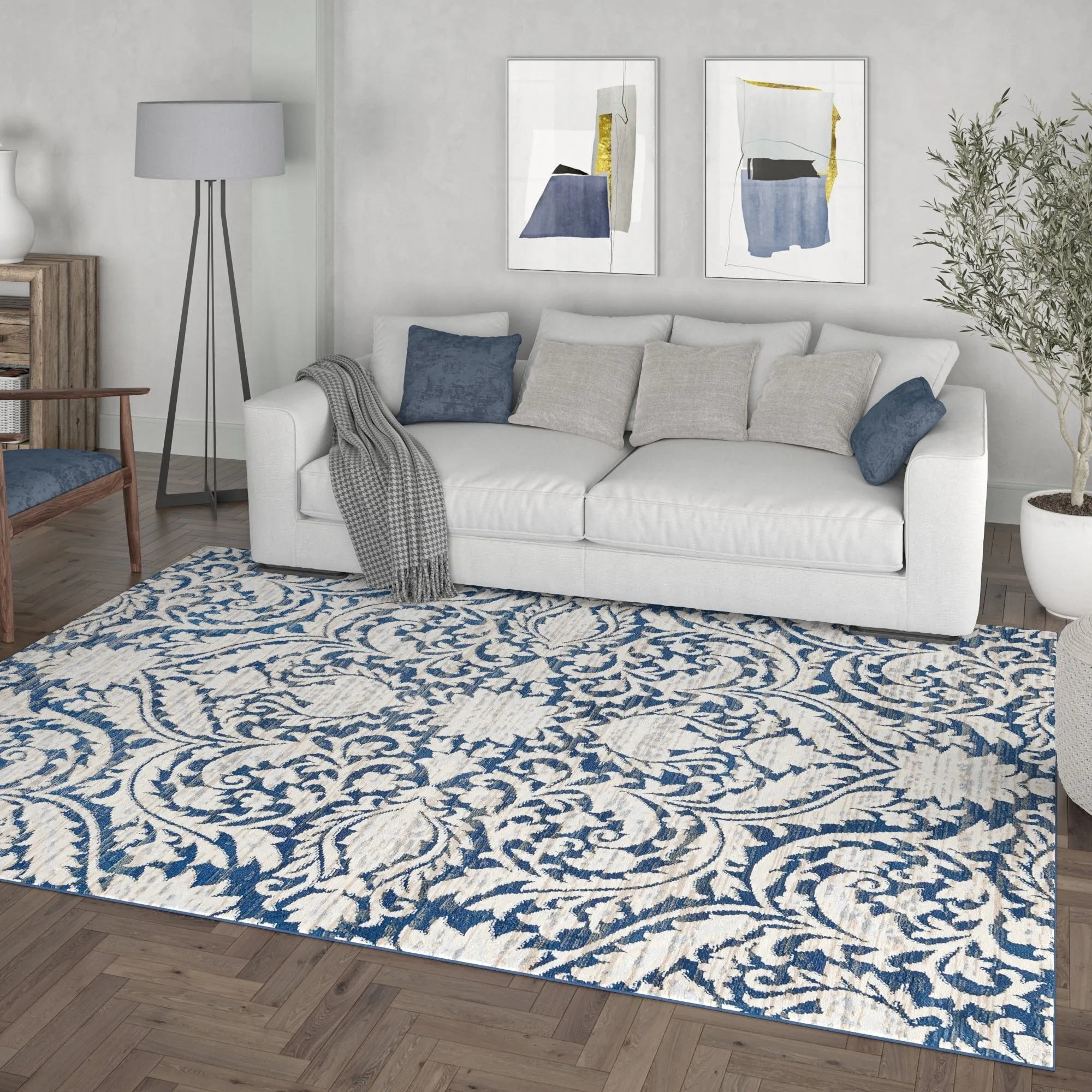 Carrington Farmhouse Floral & Botanical Indoor Area Rug