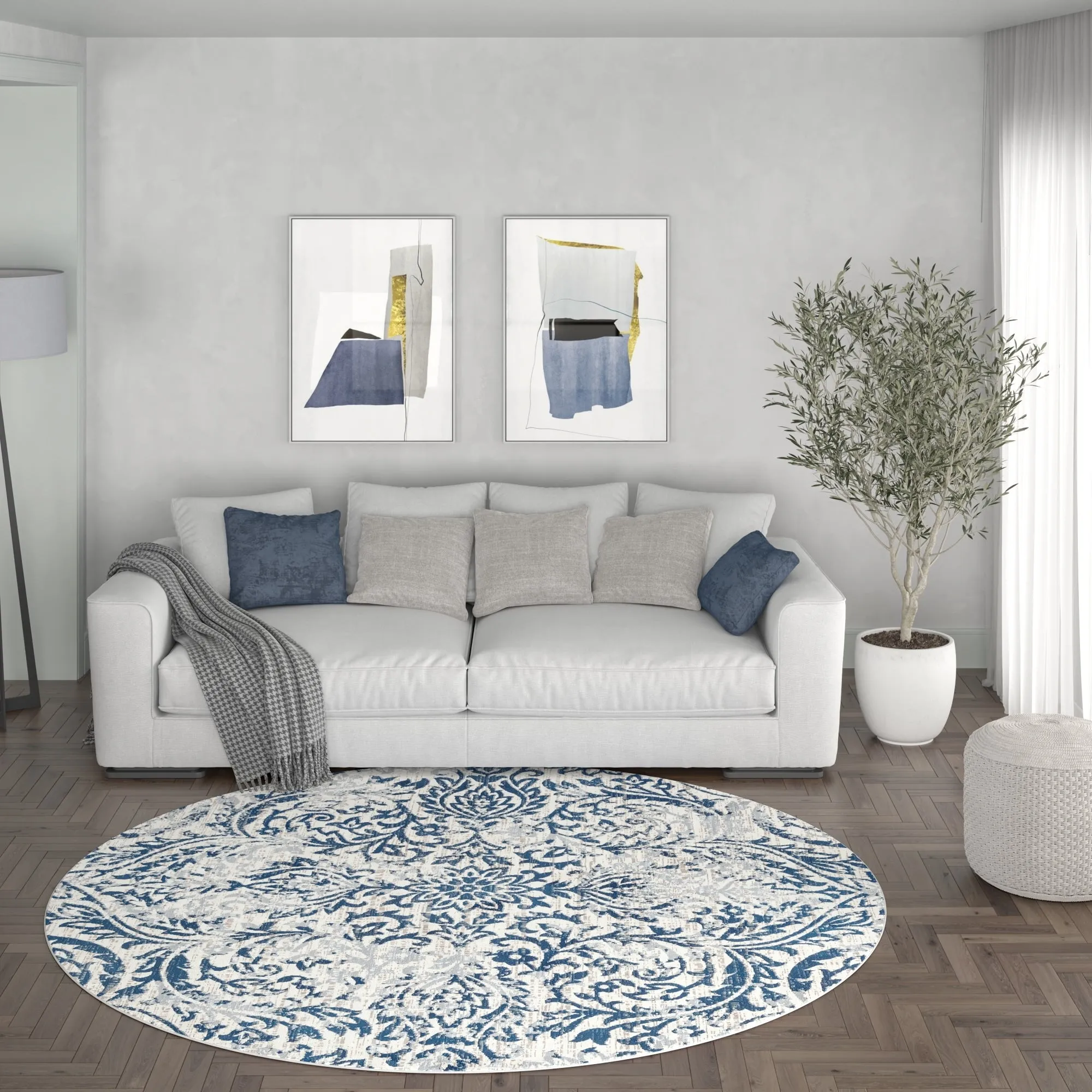 Carrington Farmhouse Floral & Botanical Indoor Area Rug
