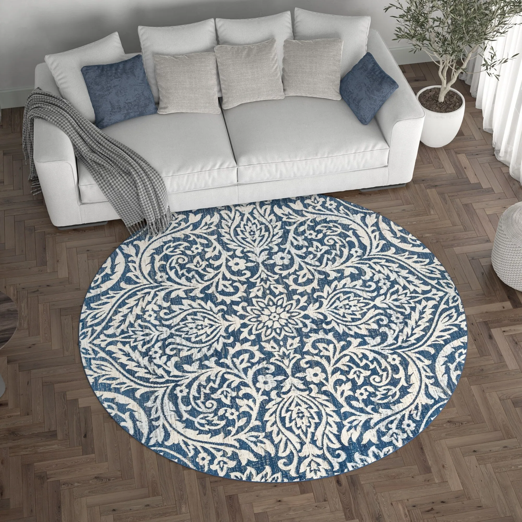 Carrington Farmhouse Floral & Botanical Indoor Area Rug