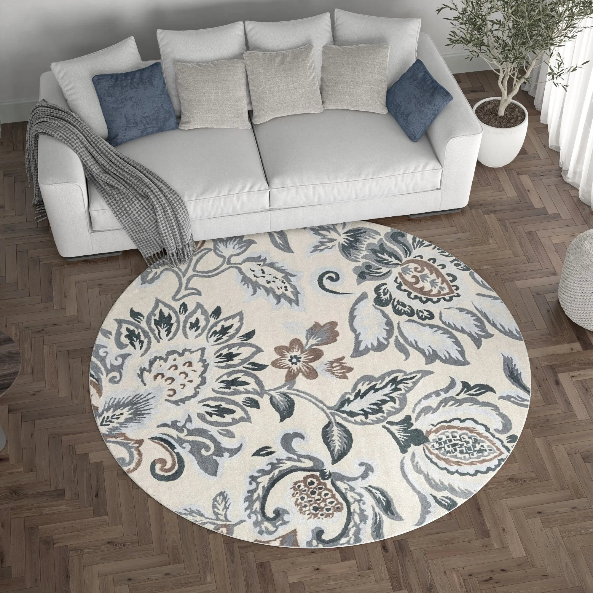 Carrington Farmhouse Floral & Botanical Indoor Area Rug