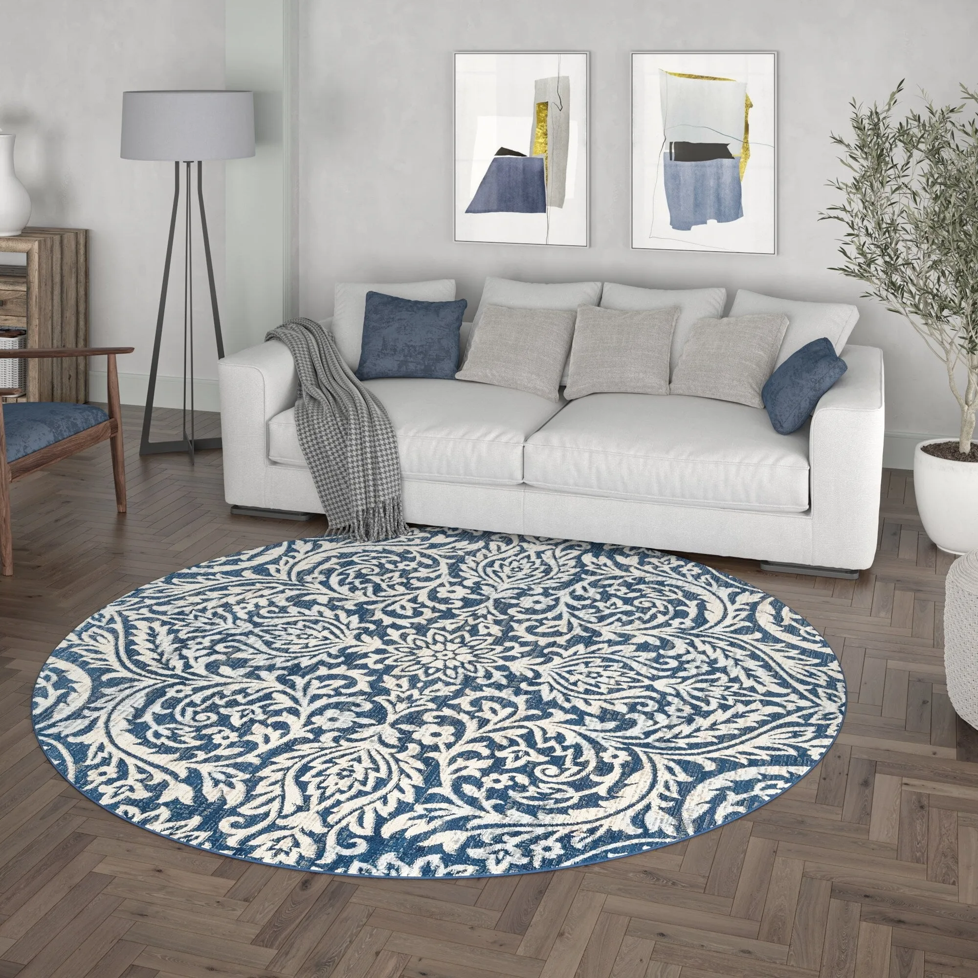 Carrington Farmhouse Floral & Botanical Indoor Area Rug