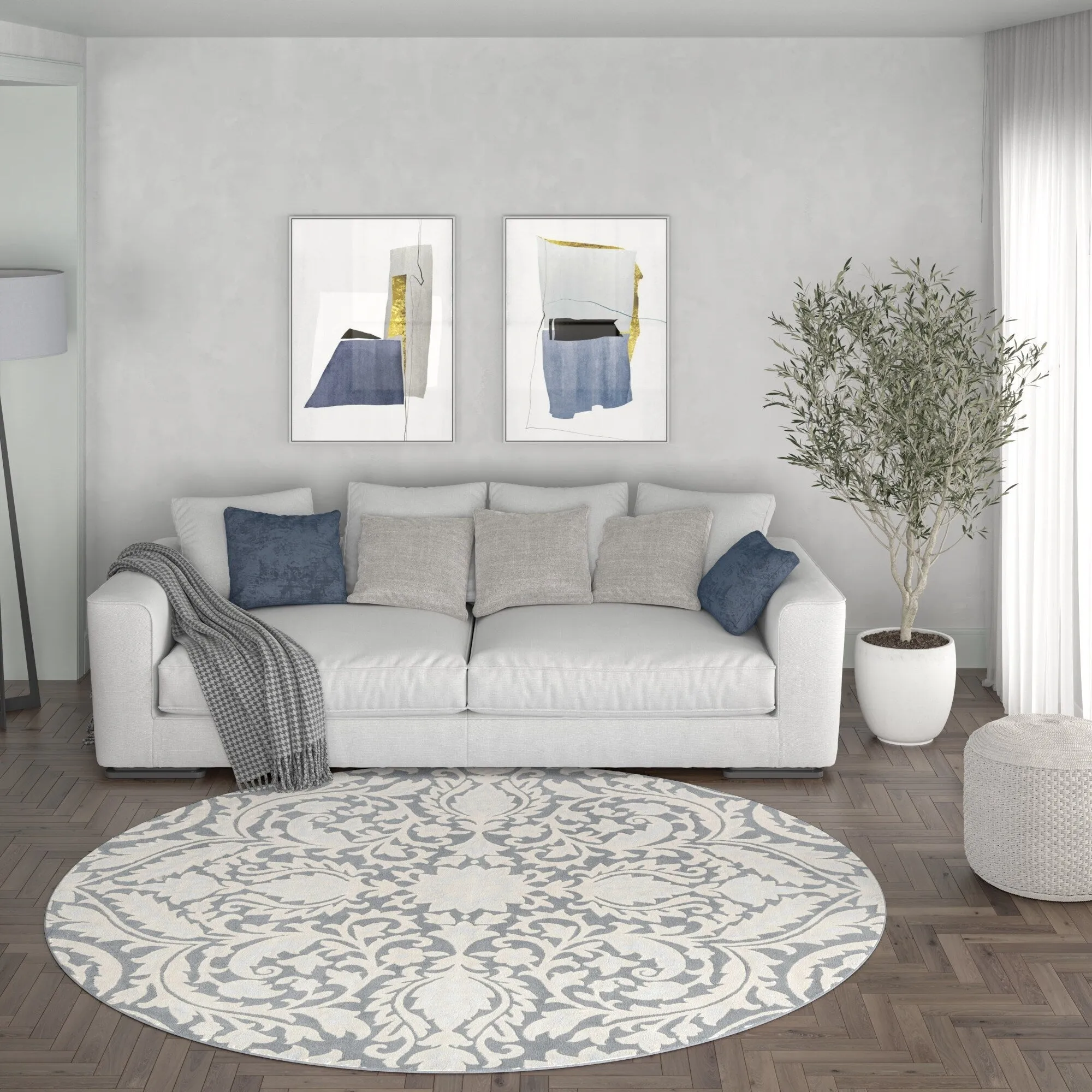 Carrington Farmhouse Floral & Botanical Indoor Area Rug