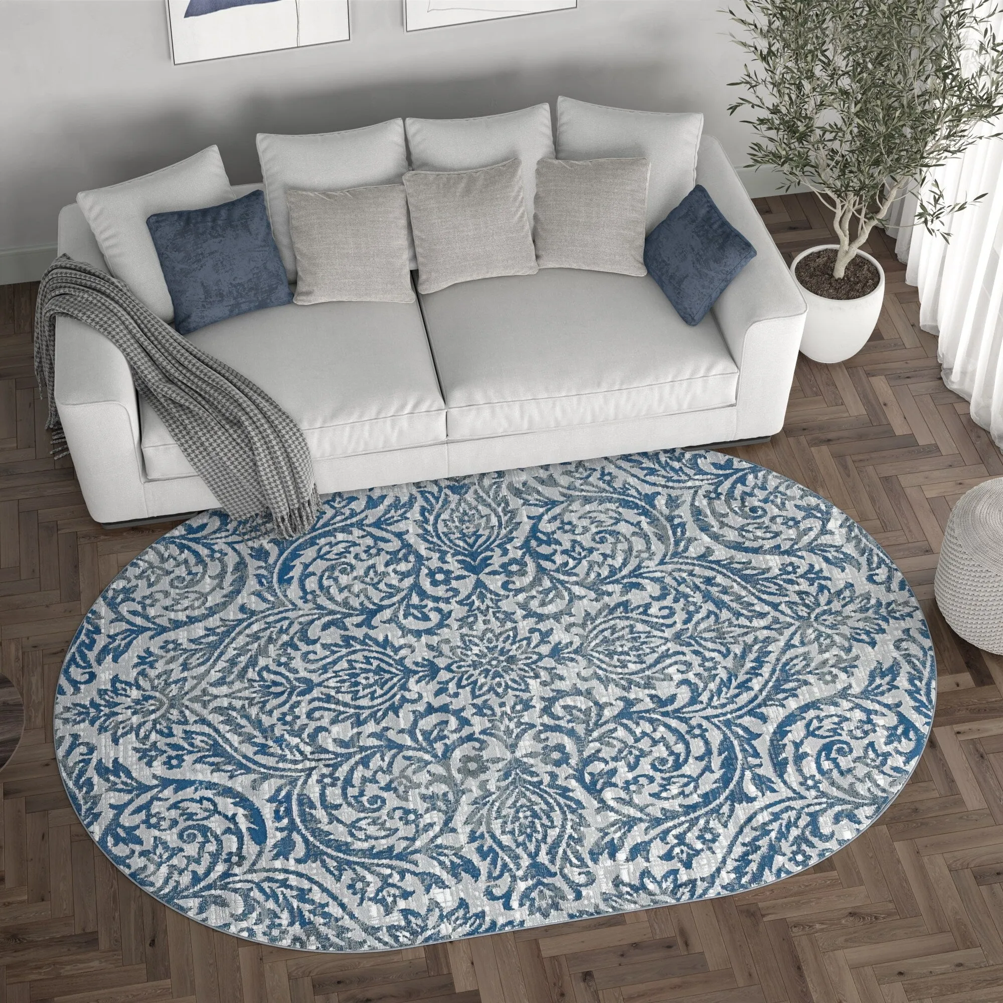 Carrington Farmhouse Floral & Botanical Indoor Area Rug