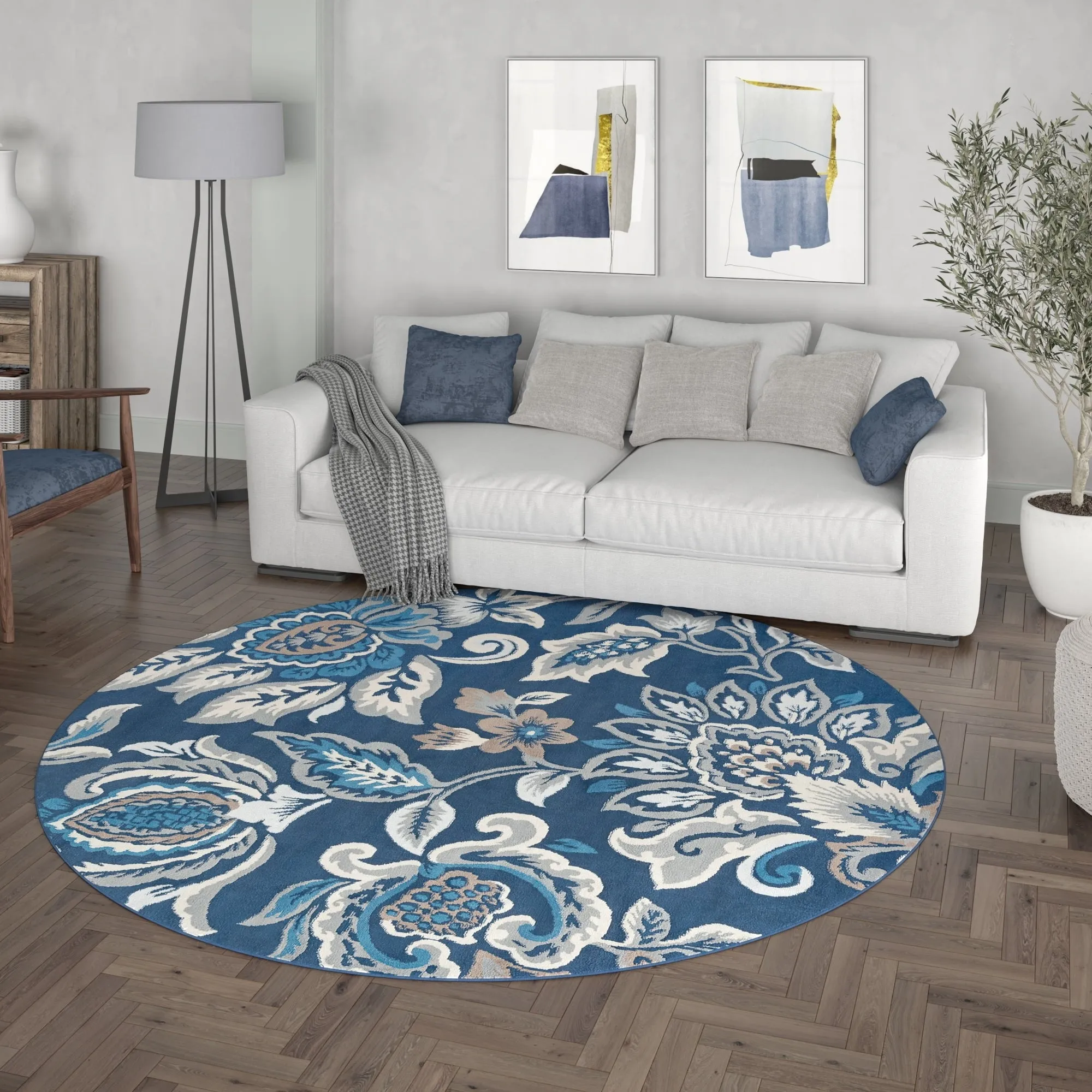 Carrington Farmhouse Floral & Botanical Indoor Area Rug