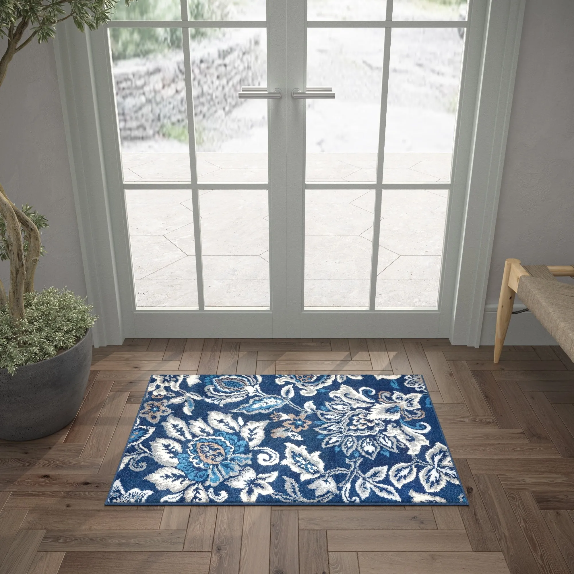 Carrington Farmhouse Floral & Botanical Indoor Area Rug