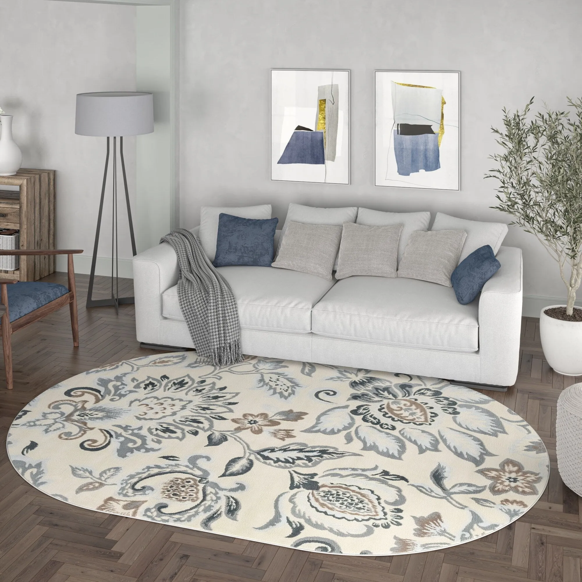 Carrington Farmhouse Floral & Botanical Indoor Area Rug