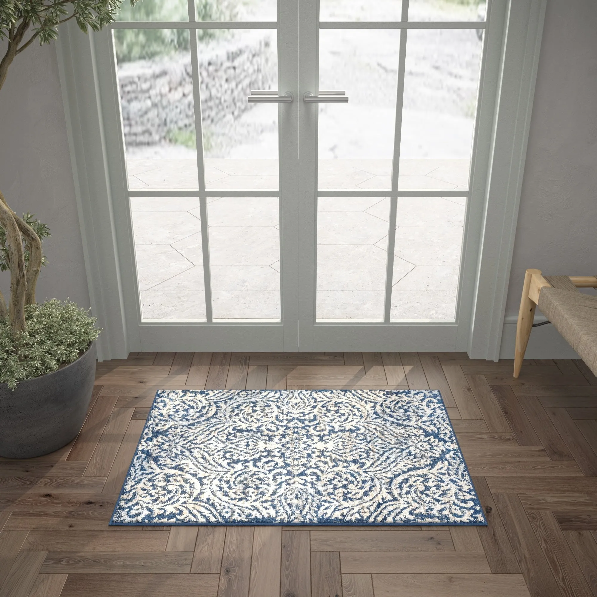 Carrington Farmhouse Floral & Botanical Indoor Area Rug