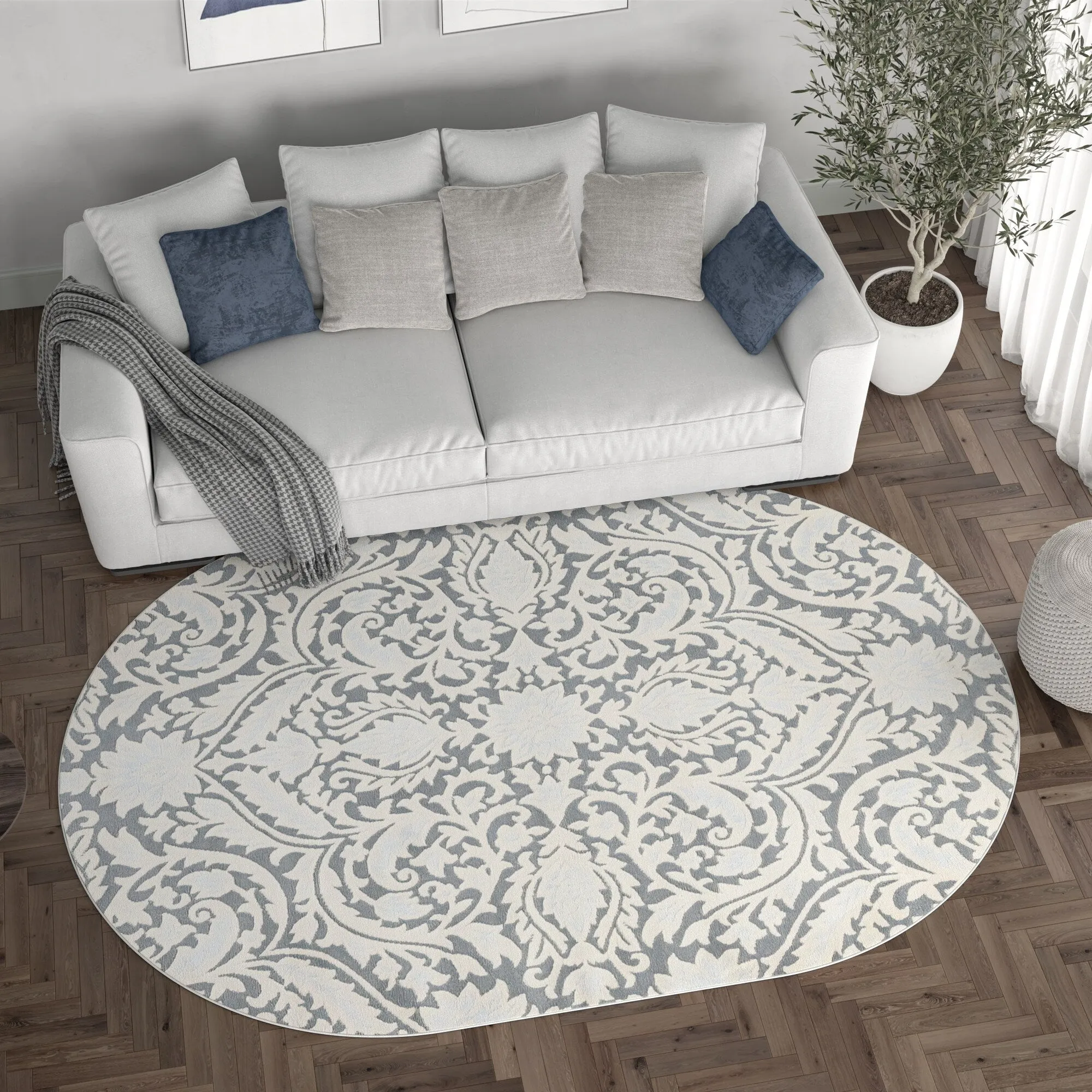 Carrington Farmhouse Floral & Botanical Indoor Area Rug