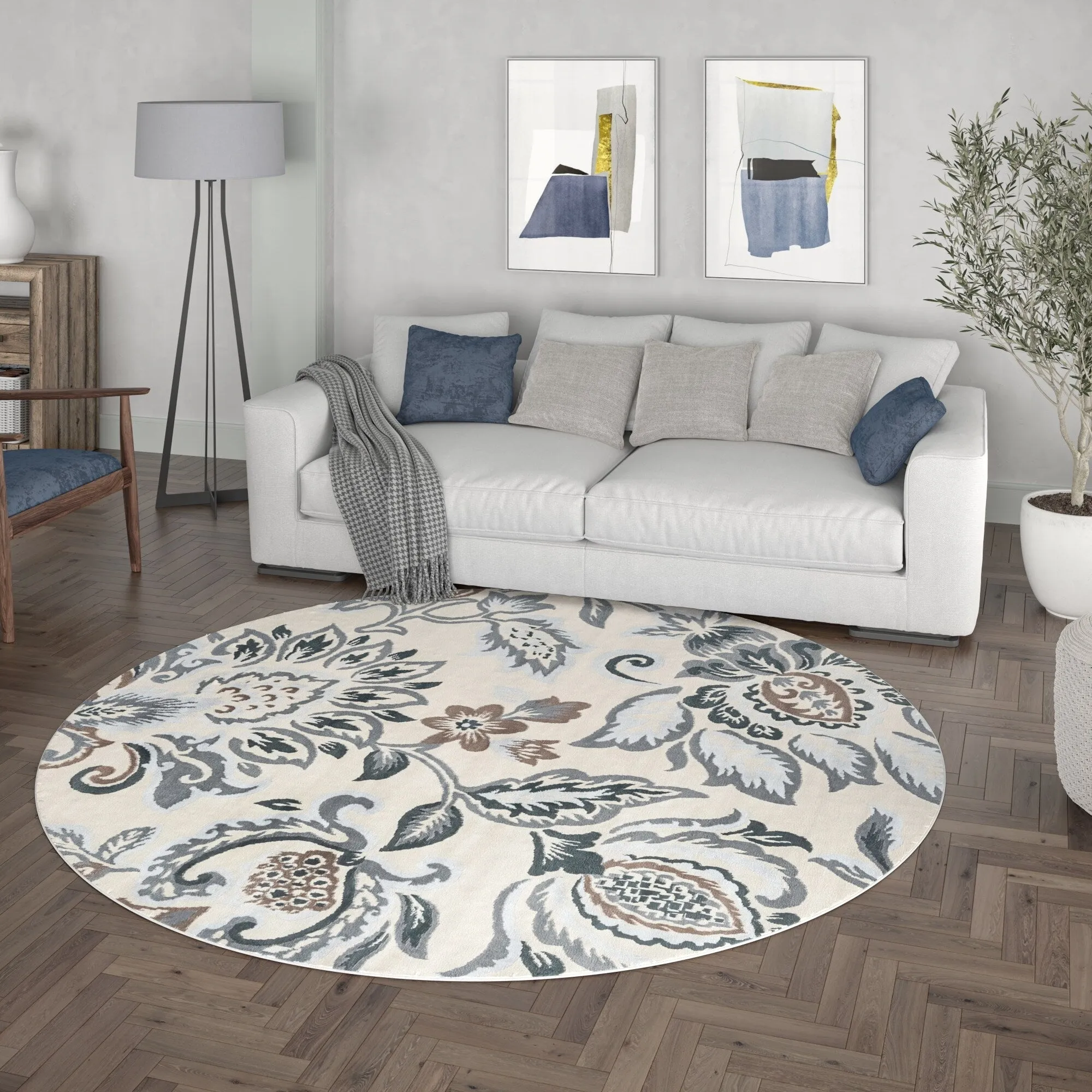 Carrington Farmhouse Floral & Botanical Indoor Area Rug